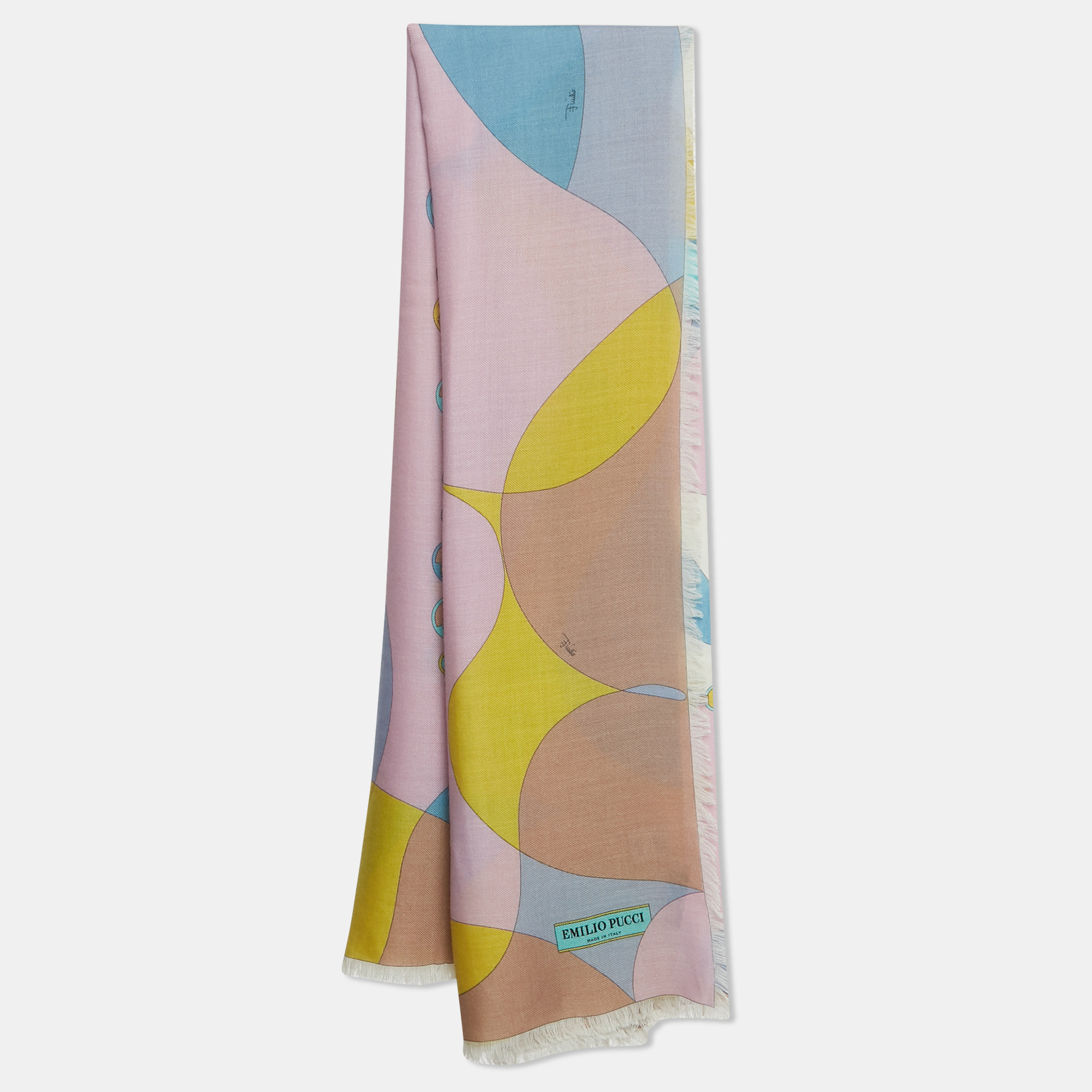 Emilio Pucci Multicolor Cashmere Blend Square Scarf, Blue
Emilio Pucci Multicolor Cashmere Blend Square Scarf, Blue