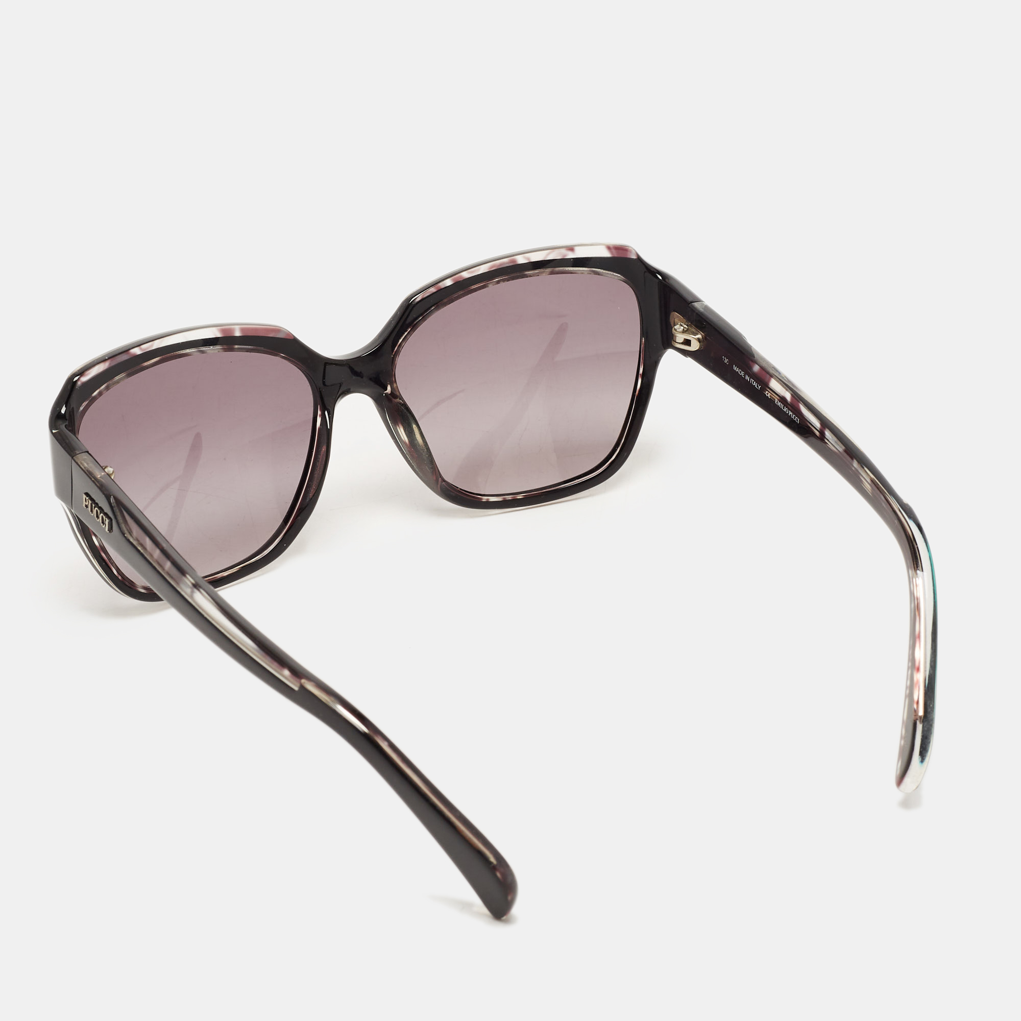 Emilio Pucci Black/Grey Gradient EP686S Rectangle Sunglasses