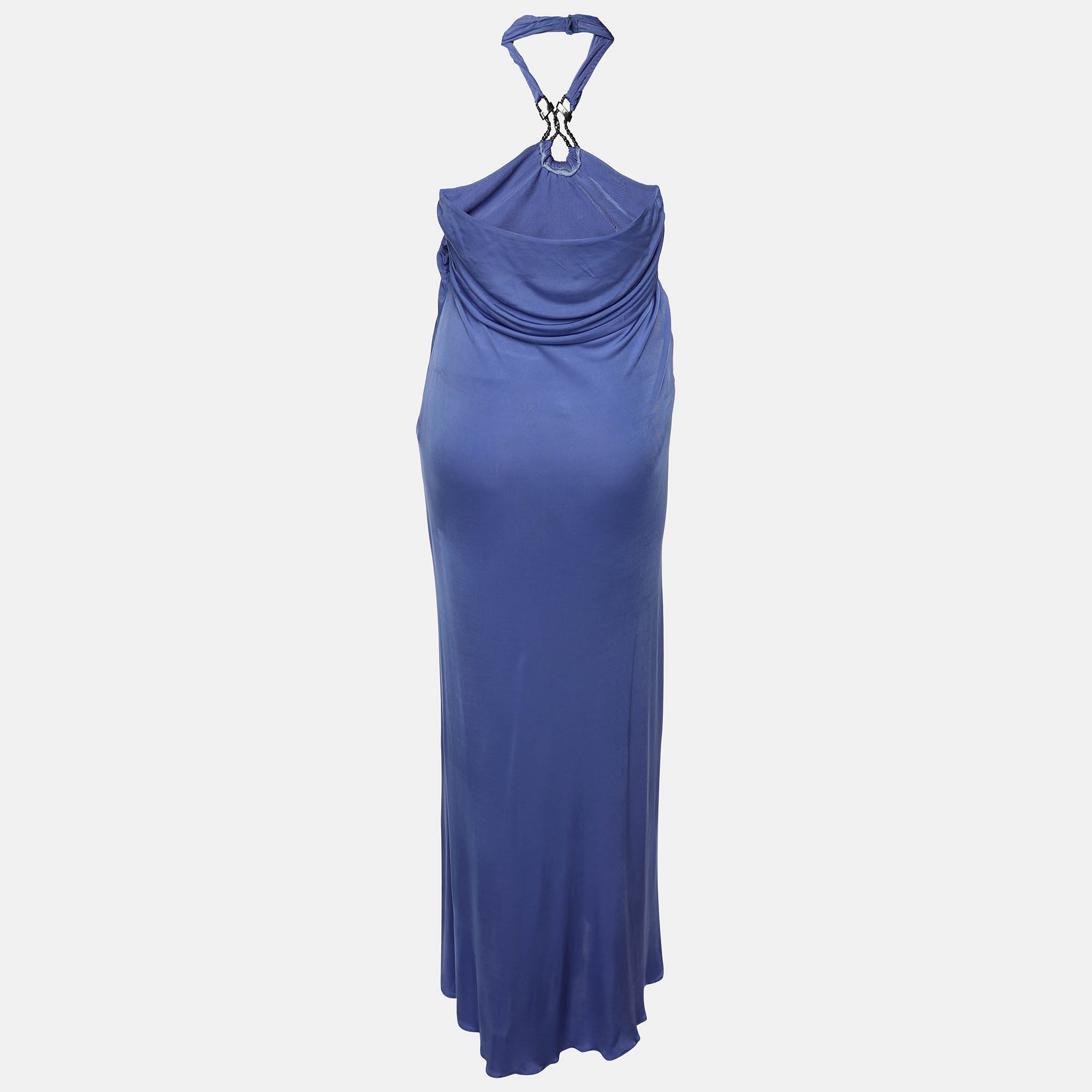 Emilio Pucci Light Ultramarine Silk Maxi Dress M