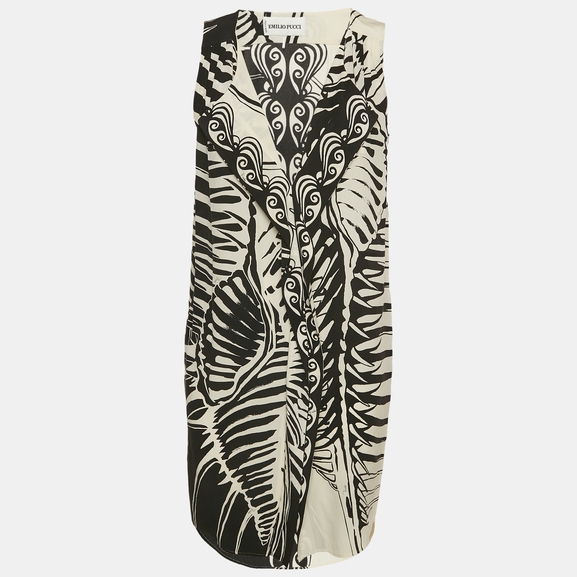 Printed Silk Sleeveless Mini Dress S - Emilio Pucci - Modalova