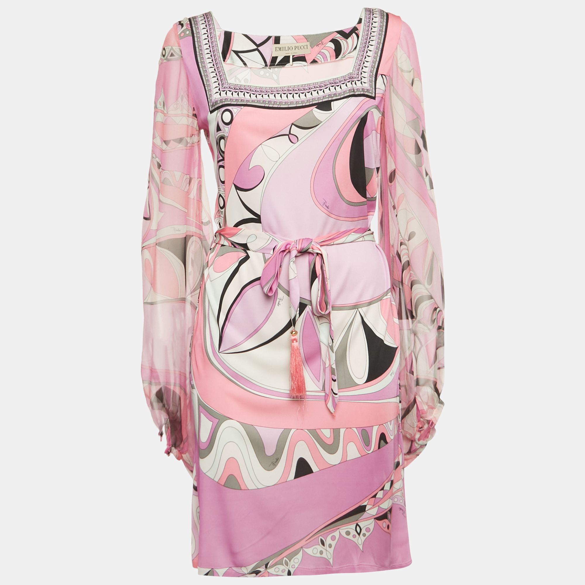 Emilio Pucci Pink Printed Silk Mini Dress M
Emilio Pucci Pink Printed Silk Mini Dress M
