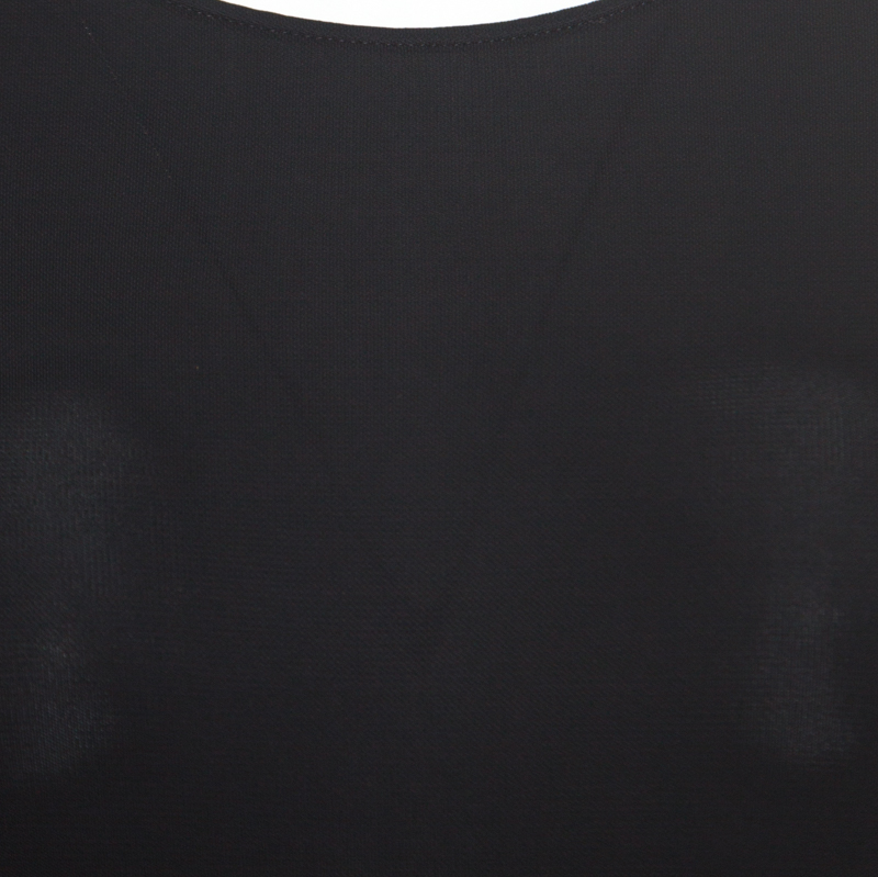 Emilio Pucci Black Knit Crystal Embellished Backless Sheath Dress S