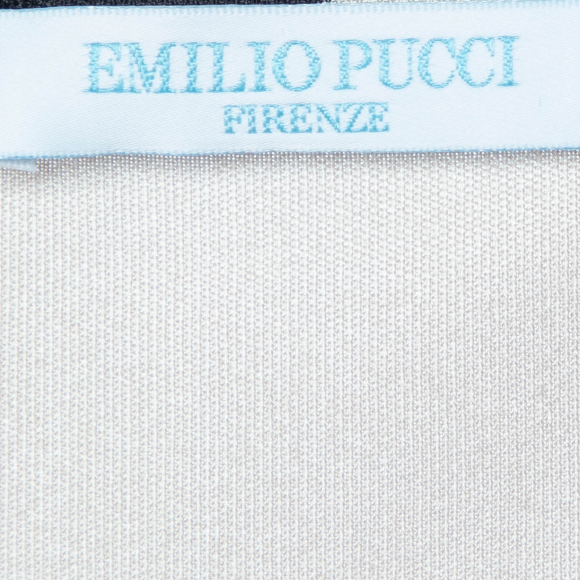 Emilio Pucci Multicolor Printed Jersey Top L