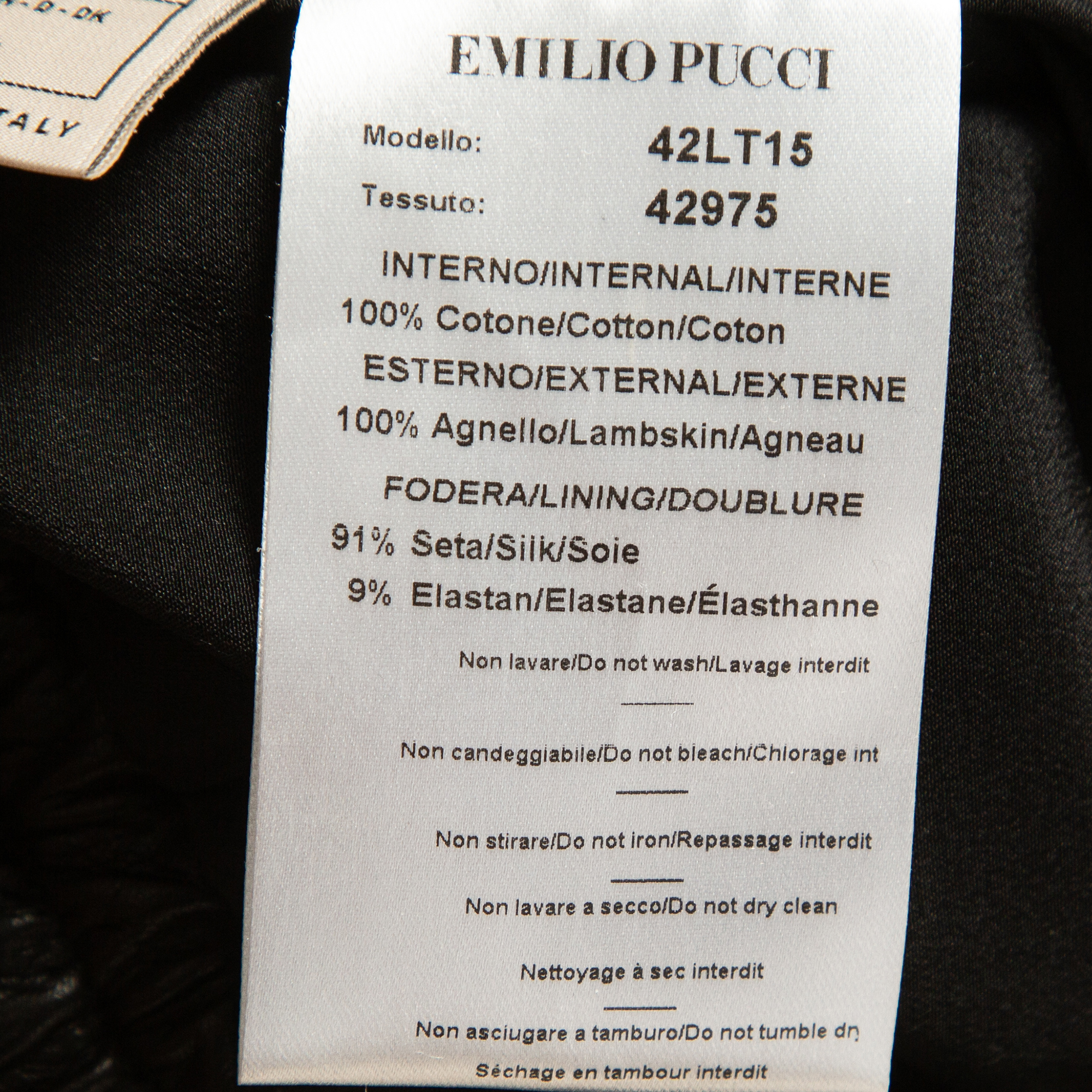 Emilio Pucci Black Patterned Cotton Elasticated Waist Shorts S