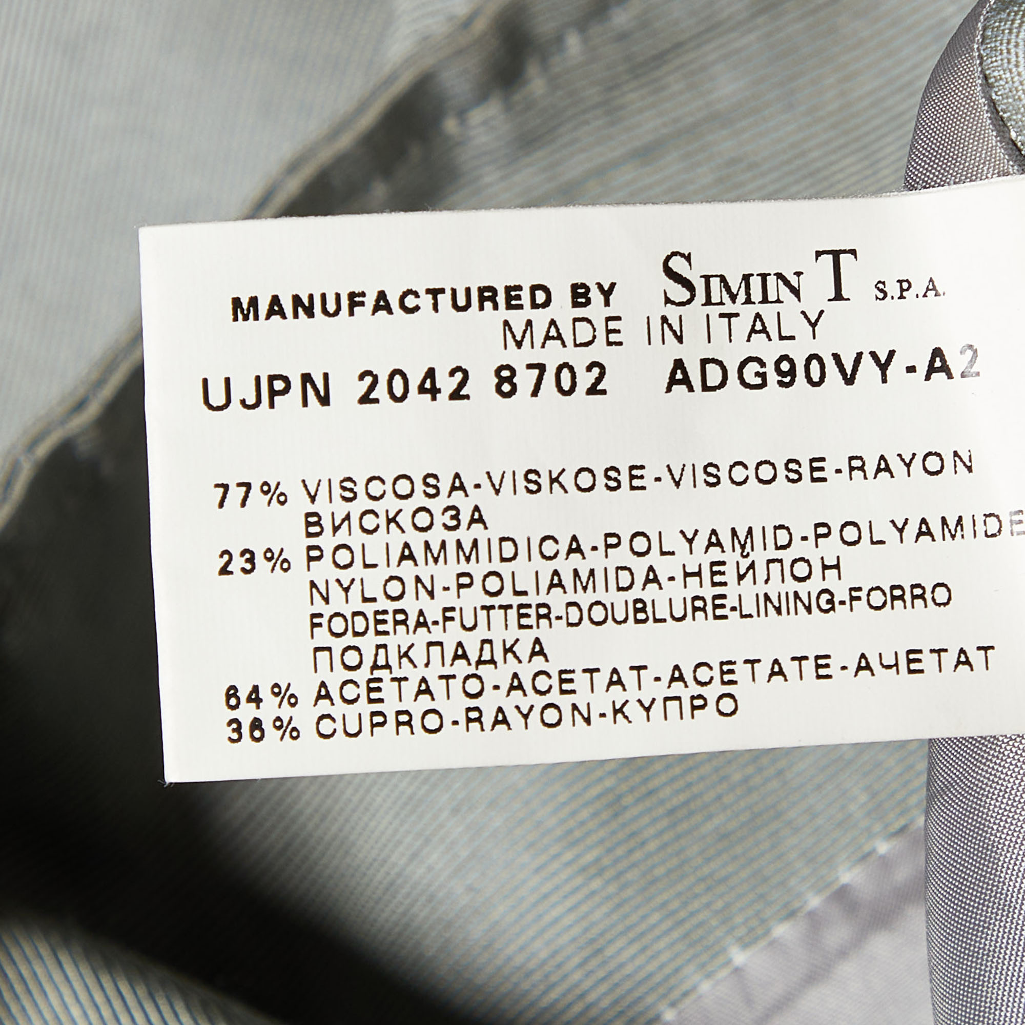 Emporio Armani Grey Jacquard Maxi Skirt M