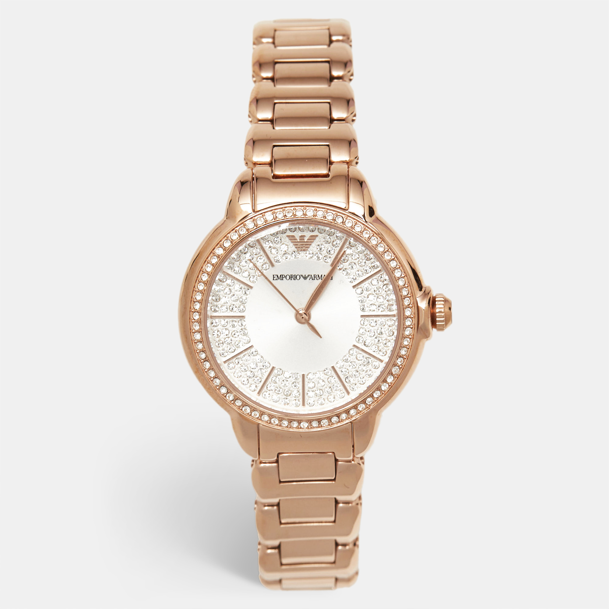 Emporio Armani Silver Rose Gold Plated Stainless Steel Starry Night AR11633 Women's Wristwatch
Emporio Armani Silver Rose Gold Plated Stainless Steel Starry Night AR11633 Women's Wristwatch