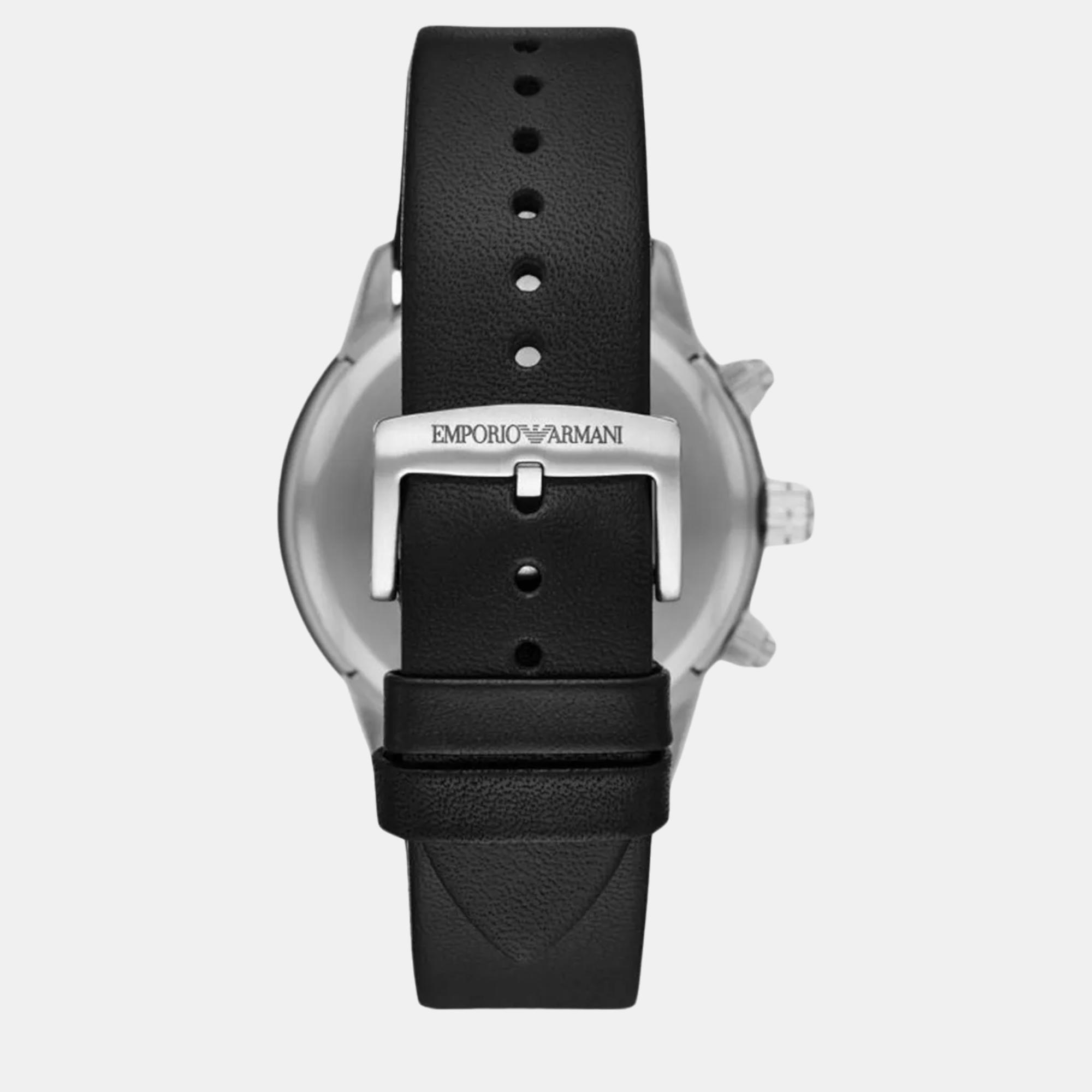 Emporio Armani Black Steel Watch