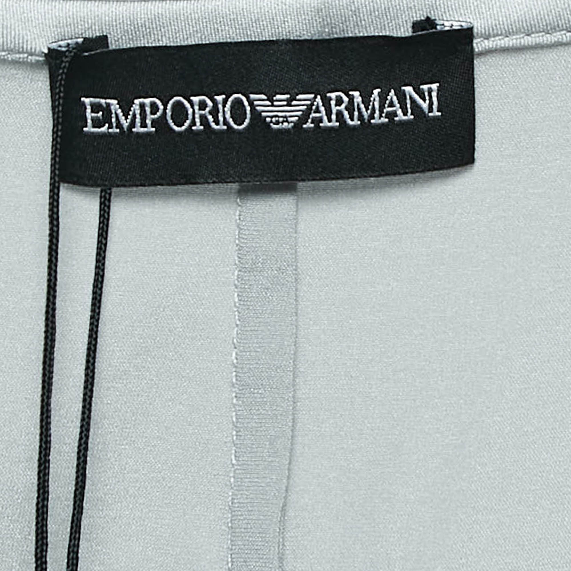 Emporio Armani Grey Satin Tank Top XL