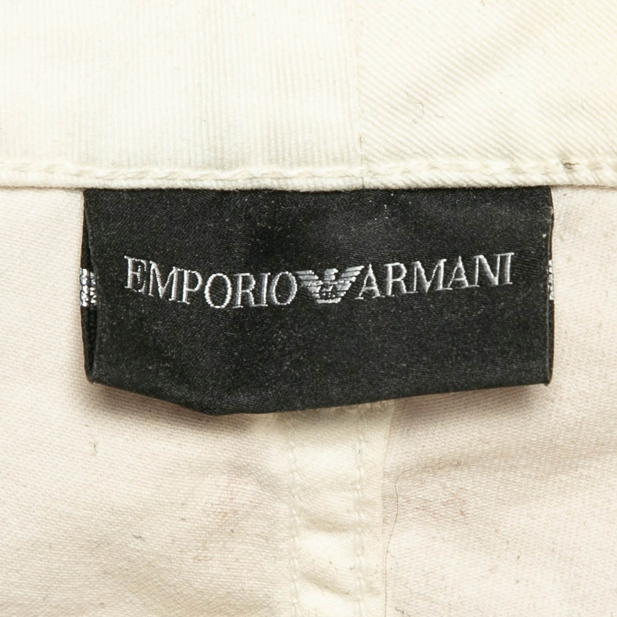 Emporio Armani Pink Denim Crop Jeans L Waist 34