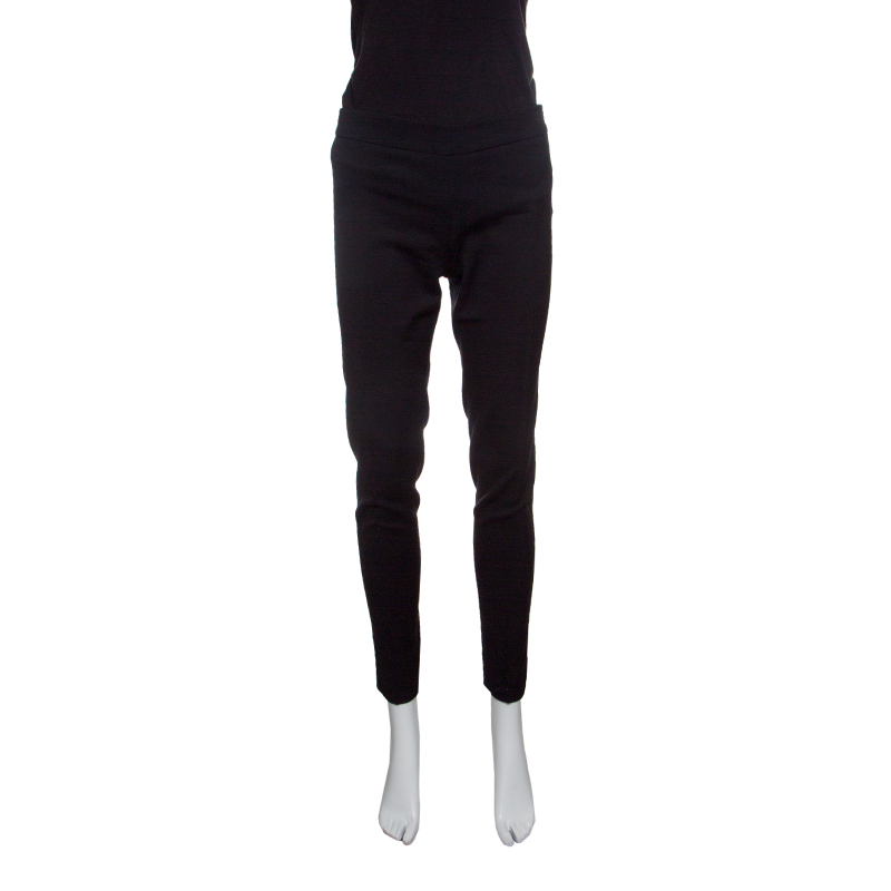Image of Emporio Armani Black Wool Tailored Pants S
