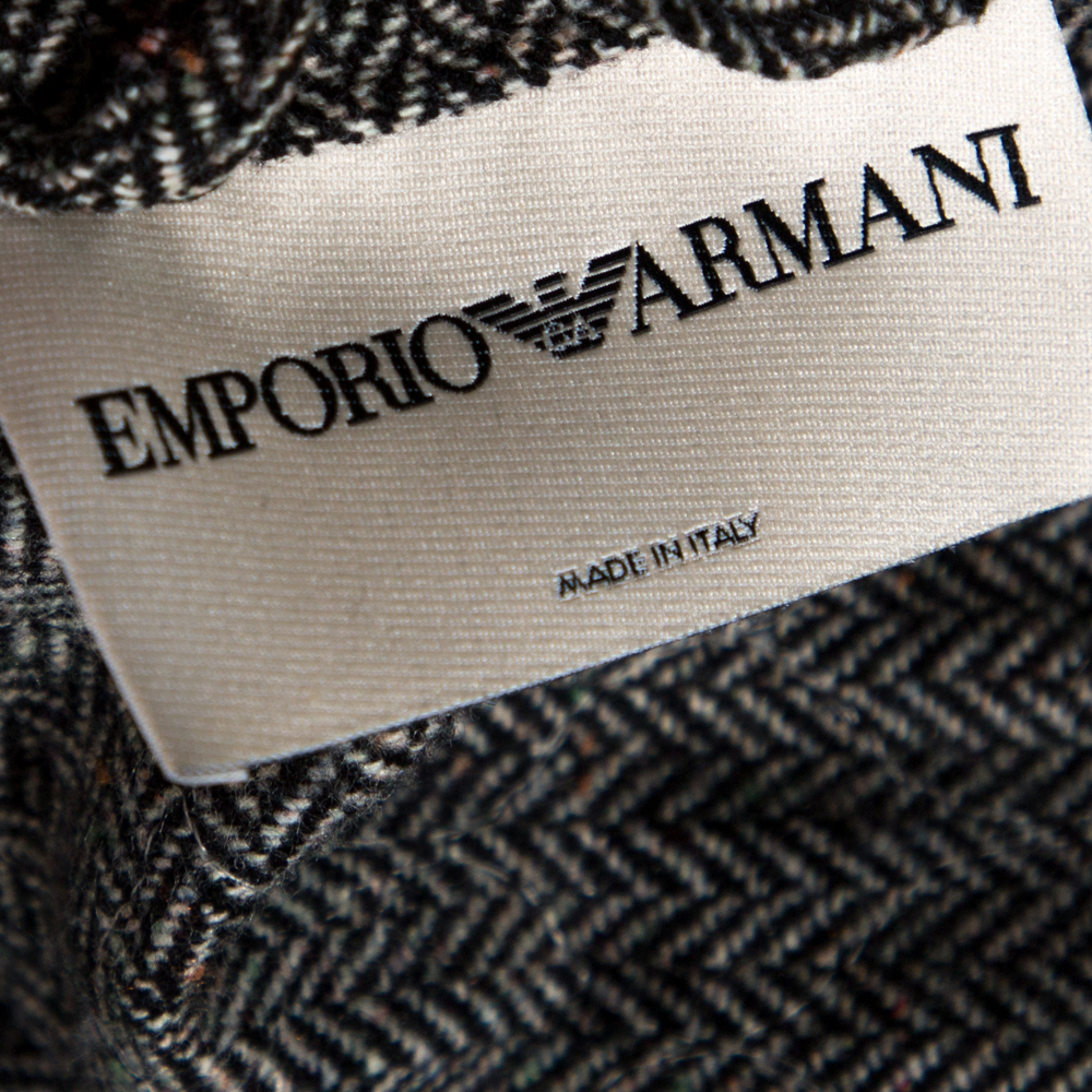 Emporio Armani Multicolor Floral Print Quilted Jacket L