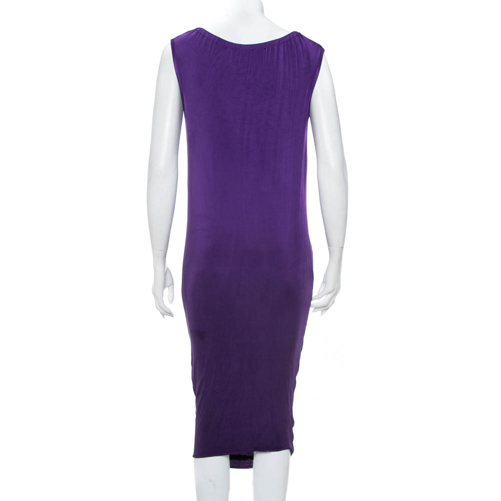 Emporio Armani Purple Knit Sleeveless Shift Dress M