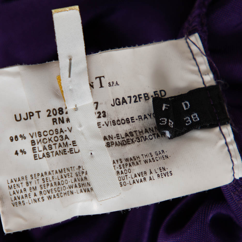 Emporio Armani Purple Knit Sleeveless Shift Dress M