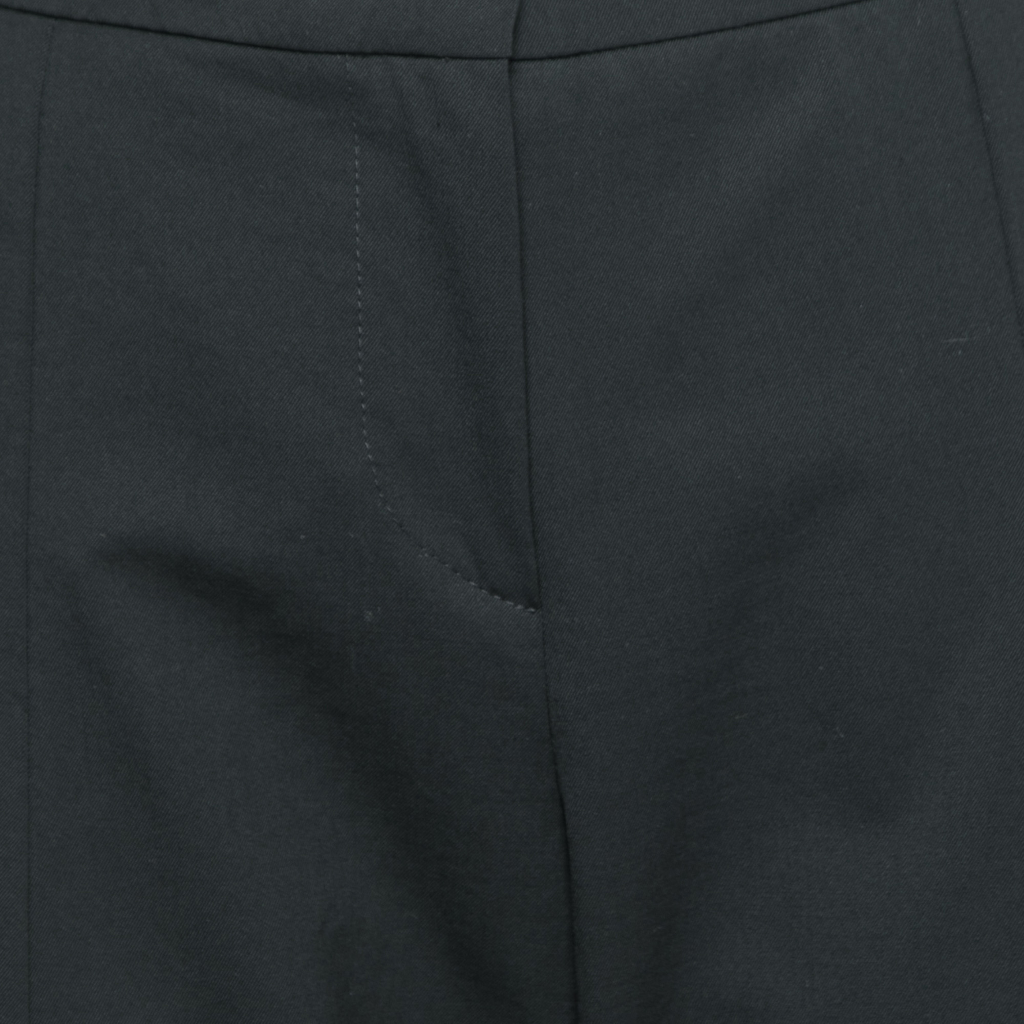 Emporio Armani Black Wool Tailored Pants M