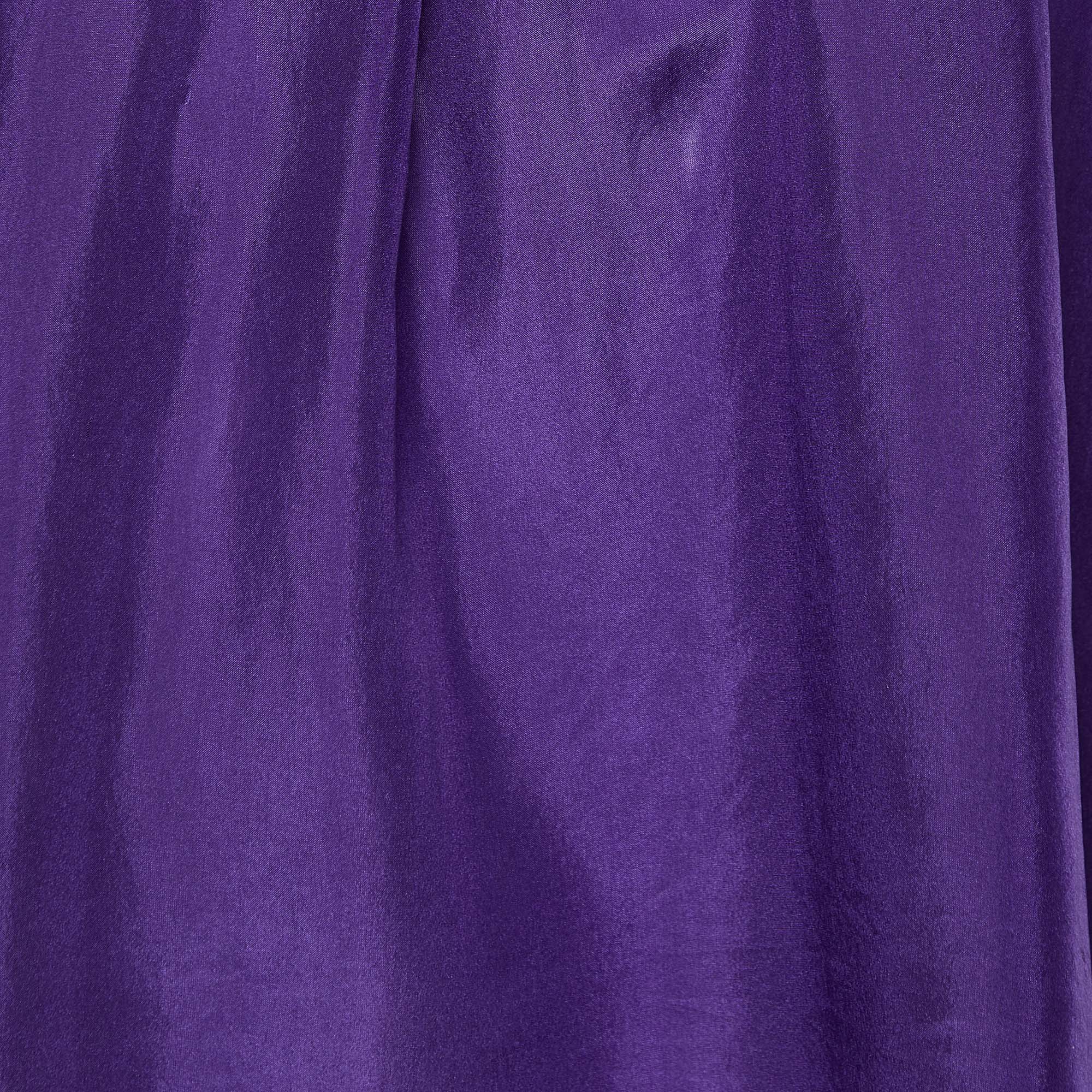Emporio Armani Purple Silk Top S