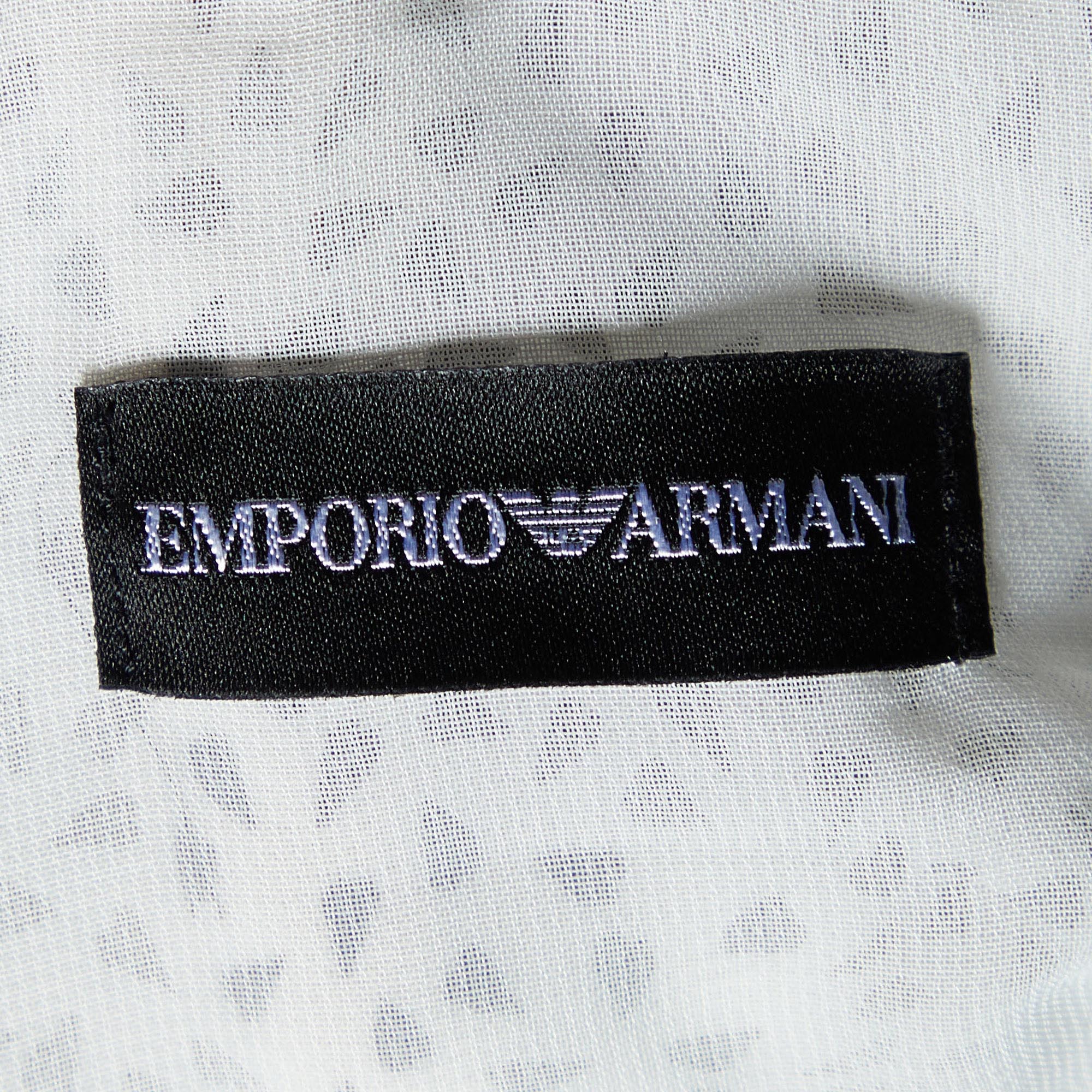 Emporio Armani Monochrome Printed Silk Cami Top M