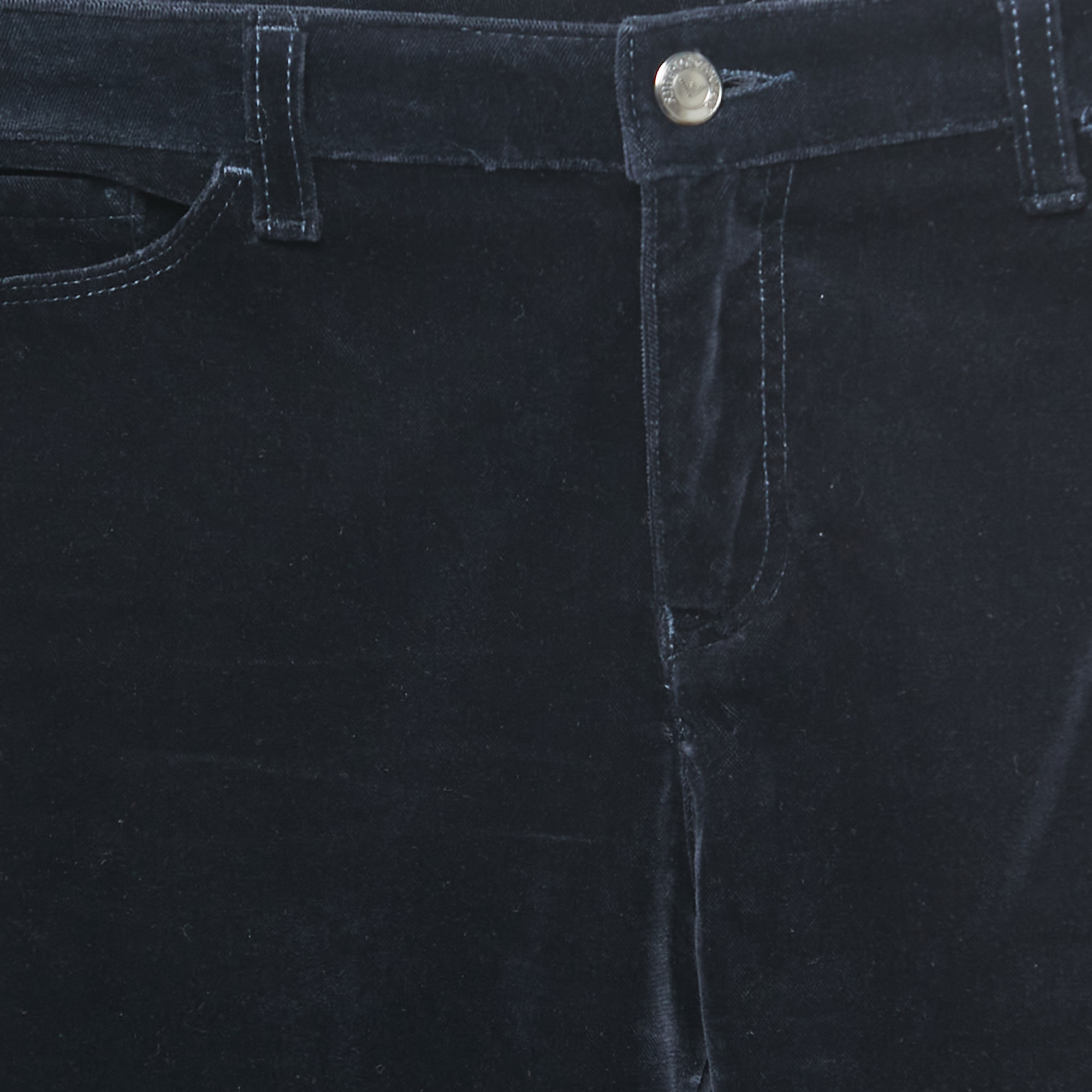 Emporio Armani Navy Blue Velvet Jeans S Waist 26