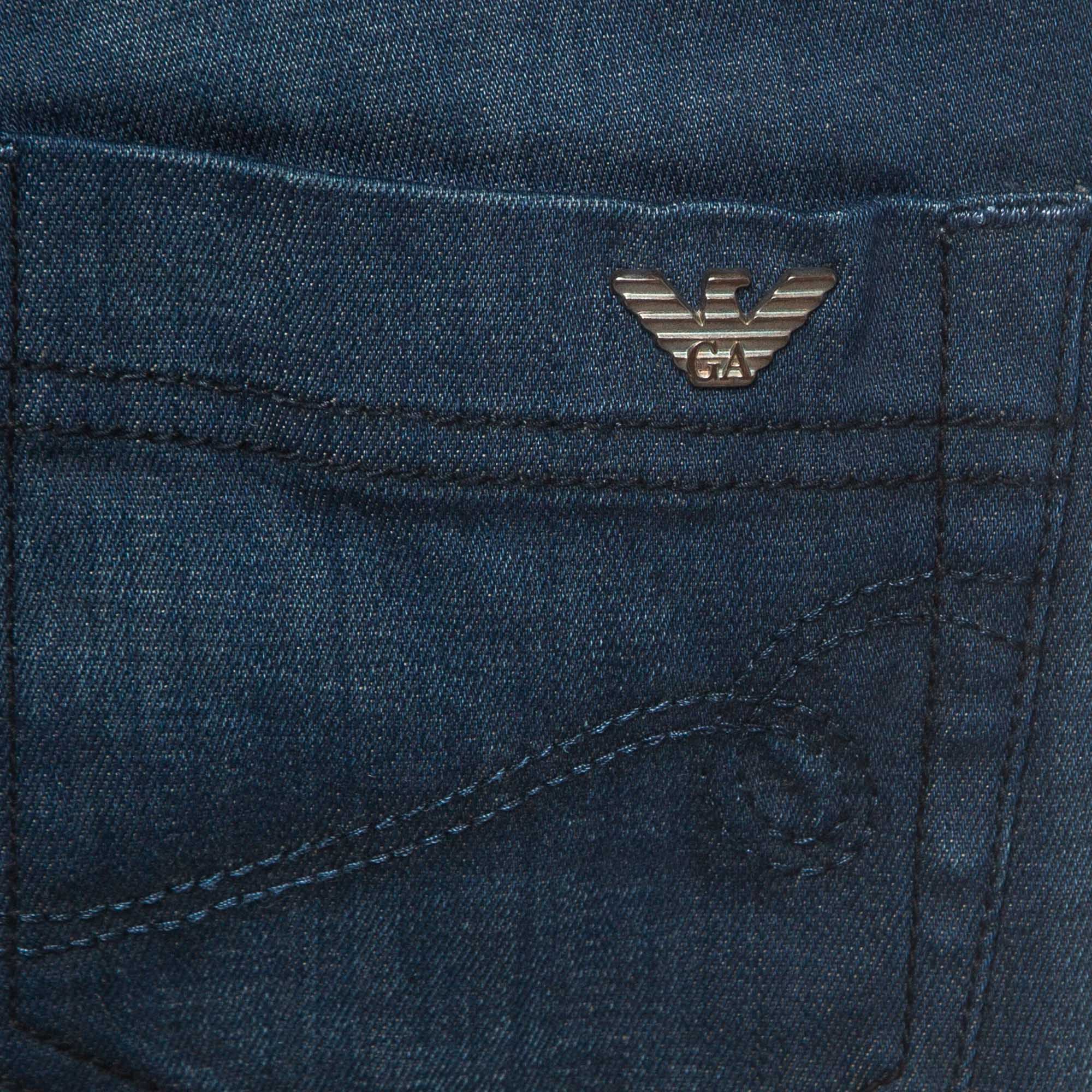 Emporio Armani Dark Blue Pocket Detailed Dakota Jeans M Waist 28