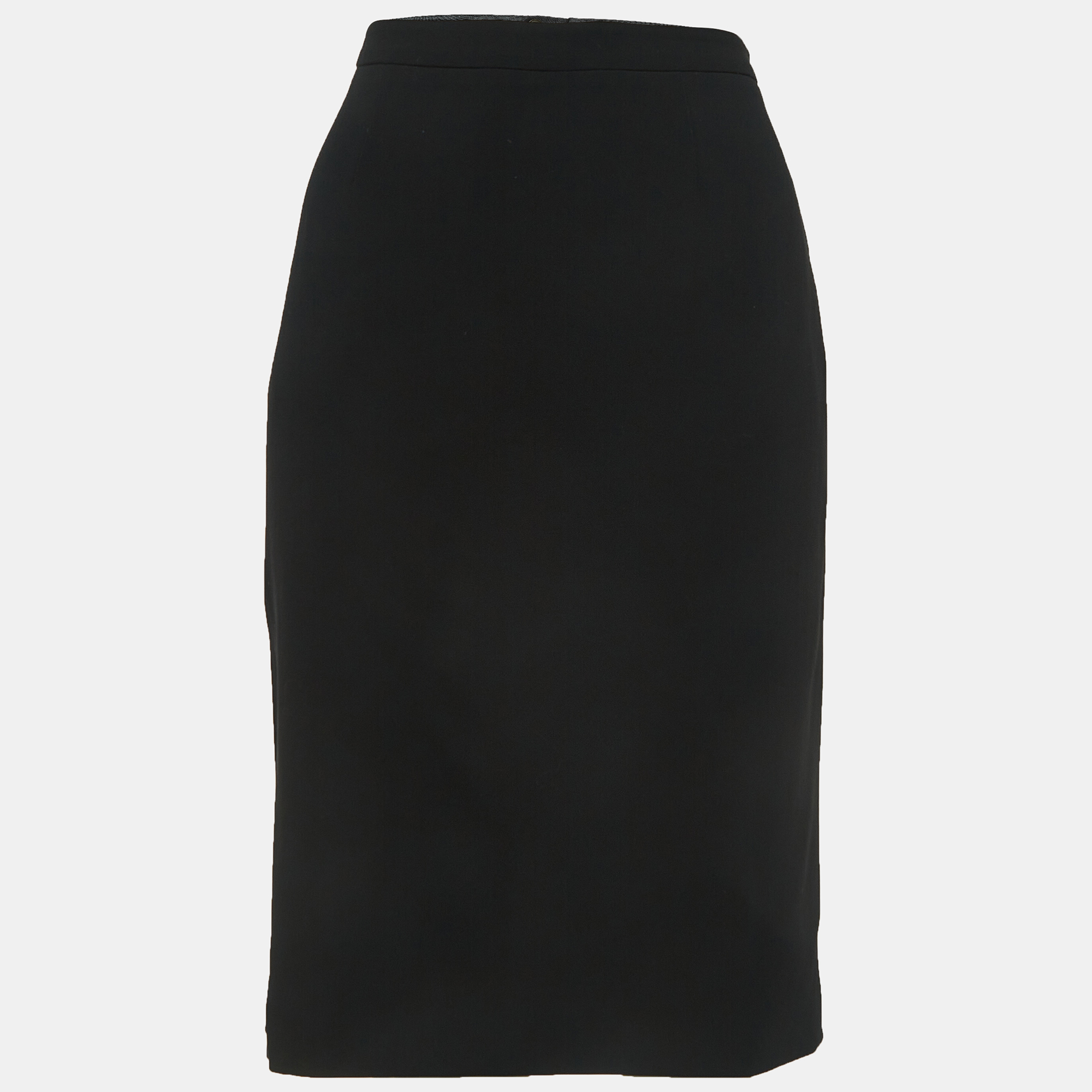 Emporio Armani Black Wool Pencil Skirt M