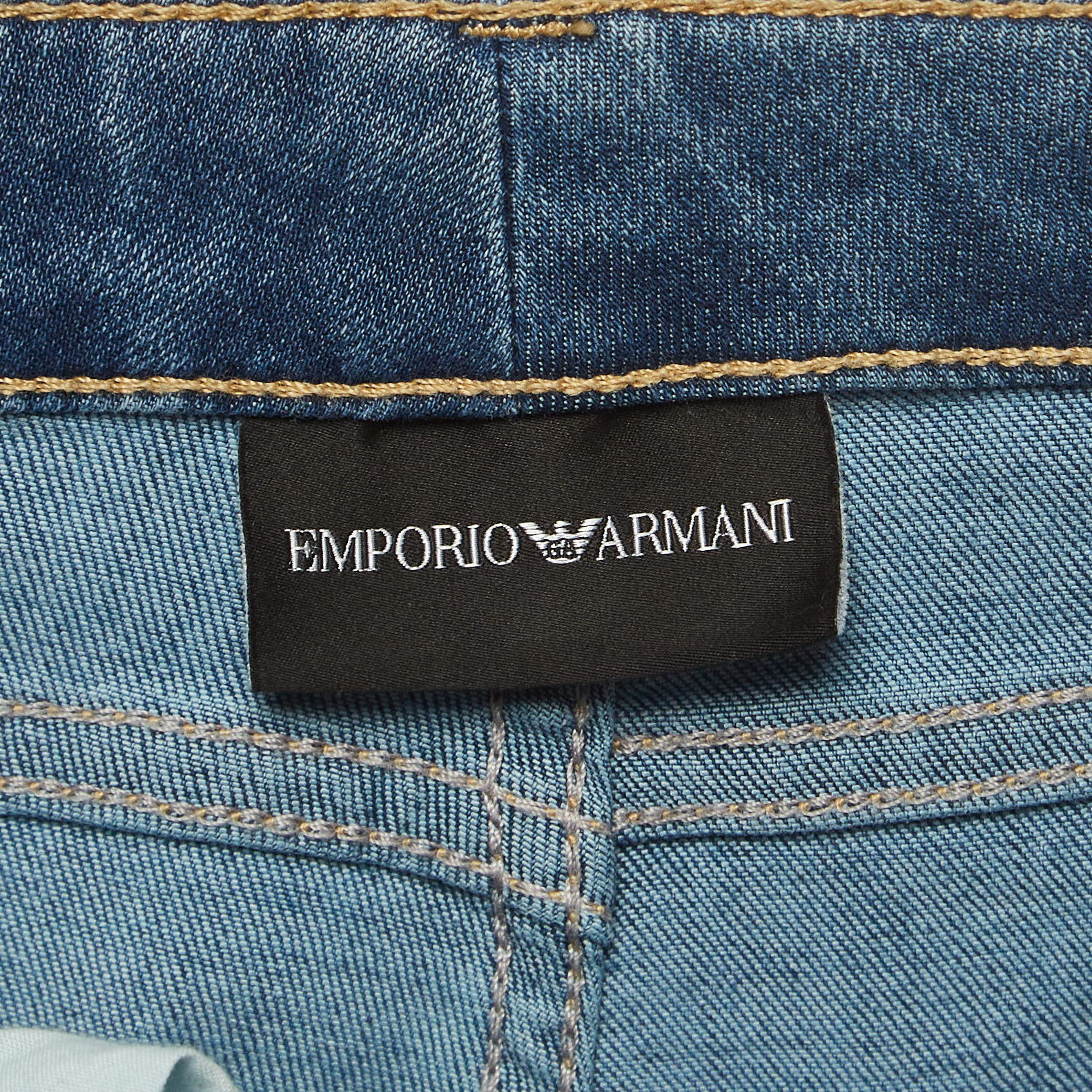 Emporio Armani Blue Denim Skinny Jeans S Waist 26''