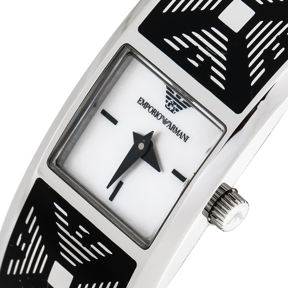 Emporio Armani White Mother Of Pearl Stainless Steel AR5745 Women's Wristwatch, Silver
Emporio Armani White Mother Of Pearl Stainless Steel AR5745 Women's Wristwatch, Silver