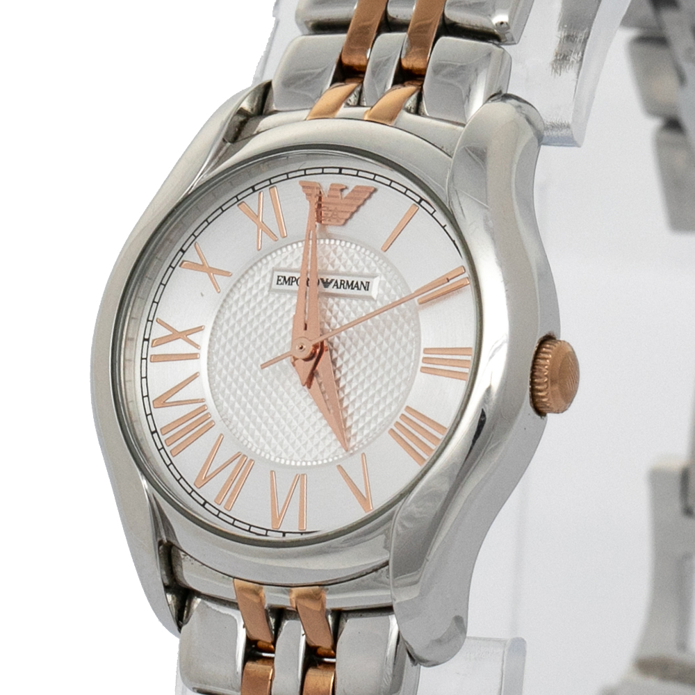 

Emporio Armani Silver Two-Tone Stainless Steel AR1825 Women's Wristwatch