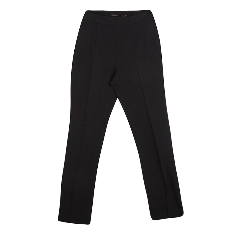 Image of Ermanno Scervino Black High Waist Tailored Pants S