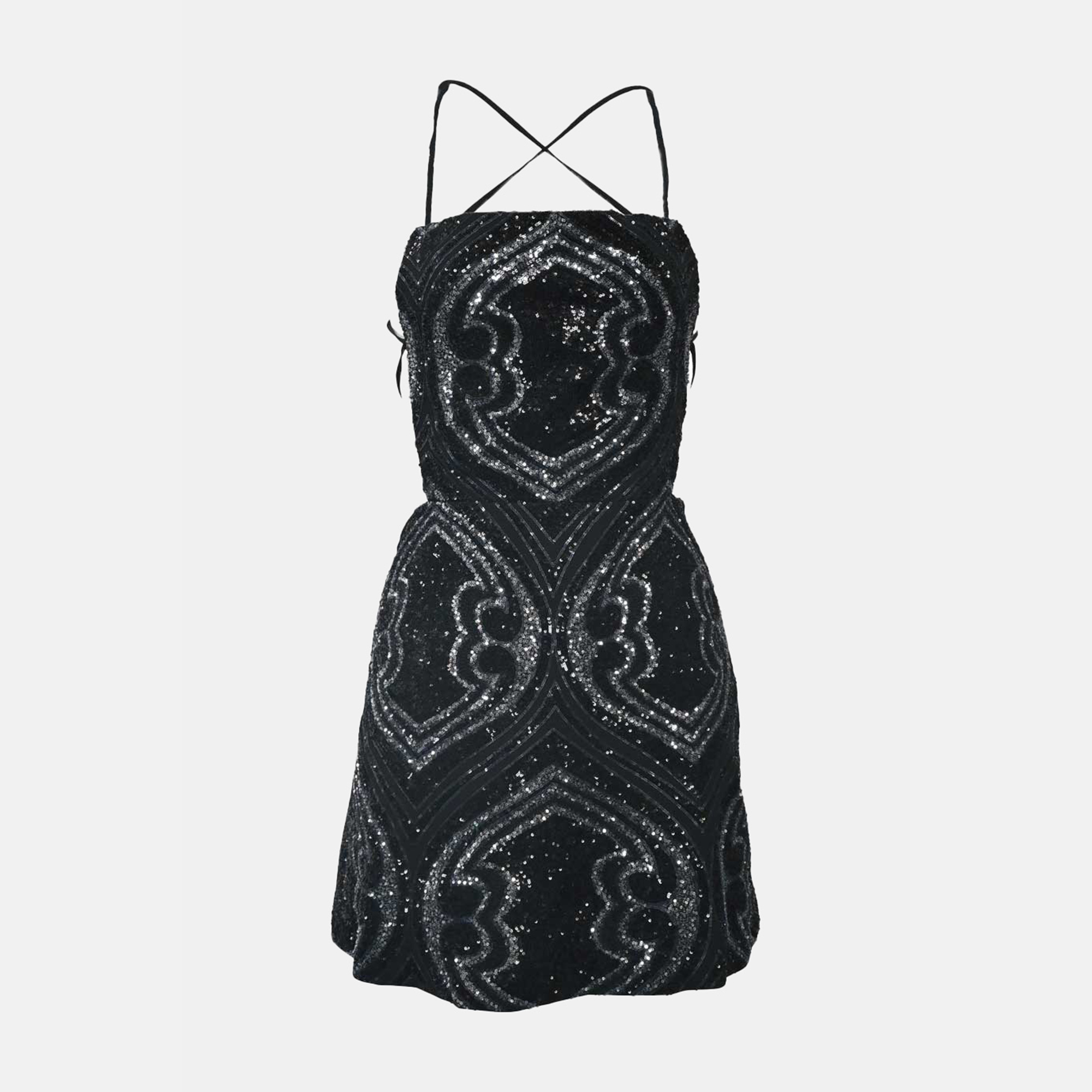 Etro Multicolor Sequin Emberllished Mini Dress IT 40