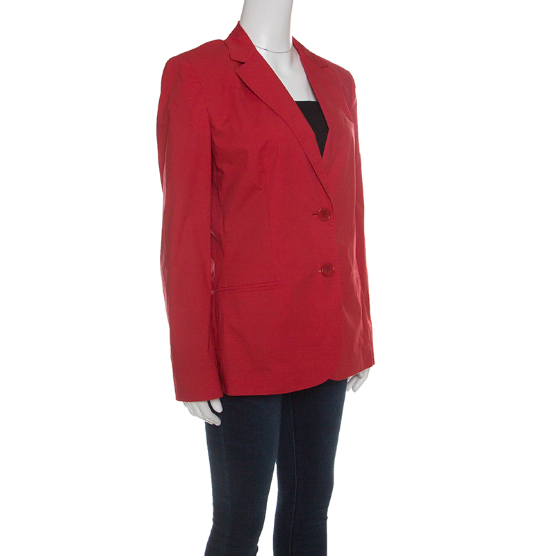 Etro Red Cotton Two Button Blazer
Etro Red Cotton Two Button Blazer