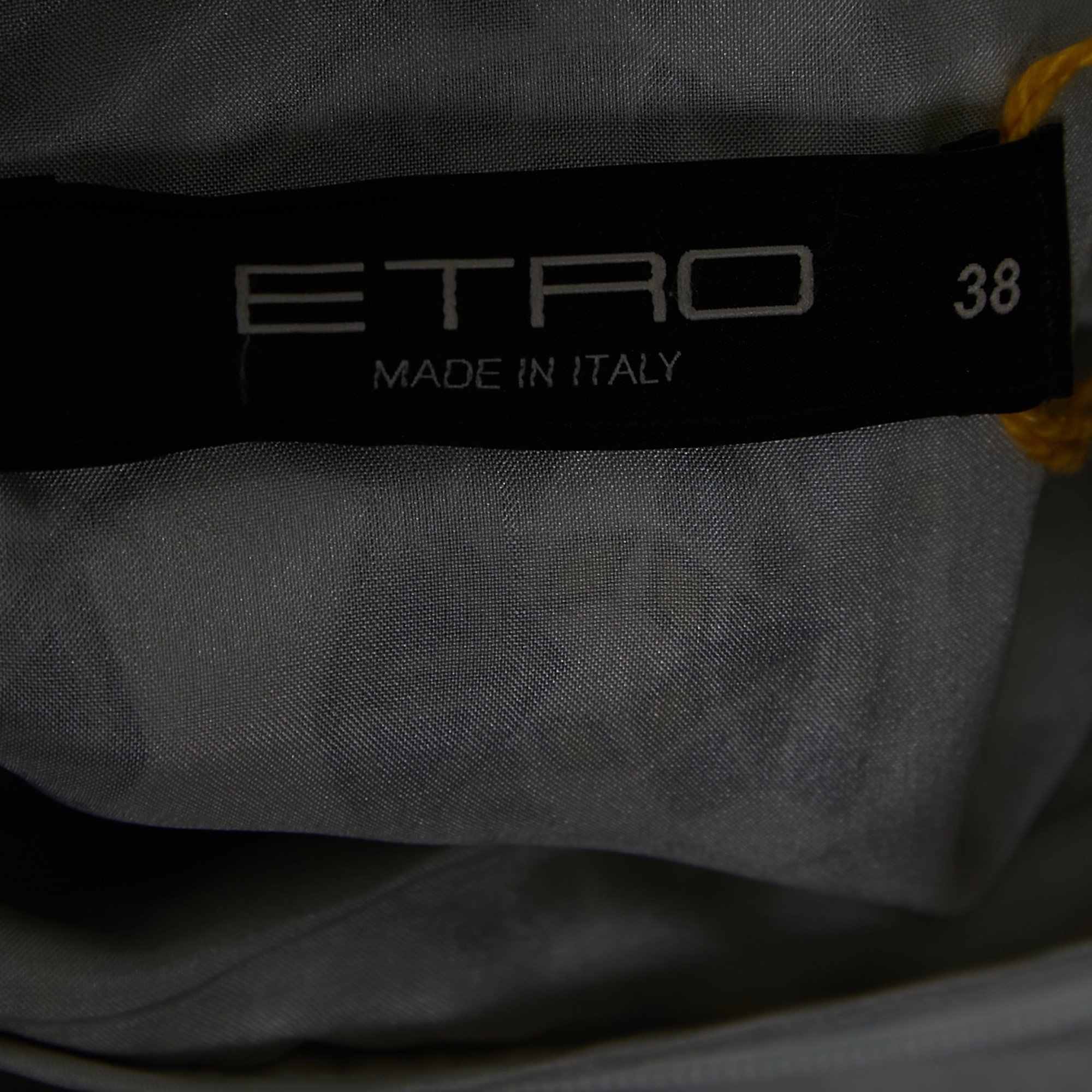 Etro Multicolor Geometric Printed Silk Overlay Pleated Detail Midi Dress S