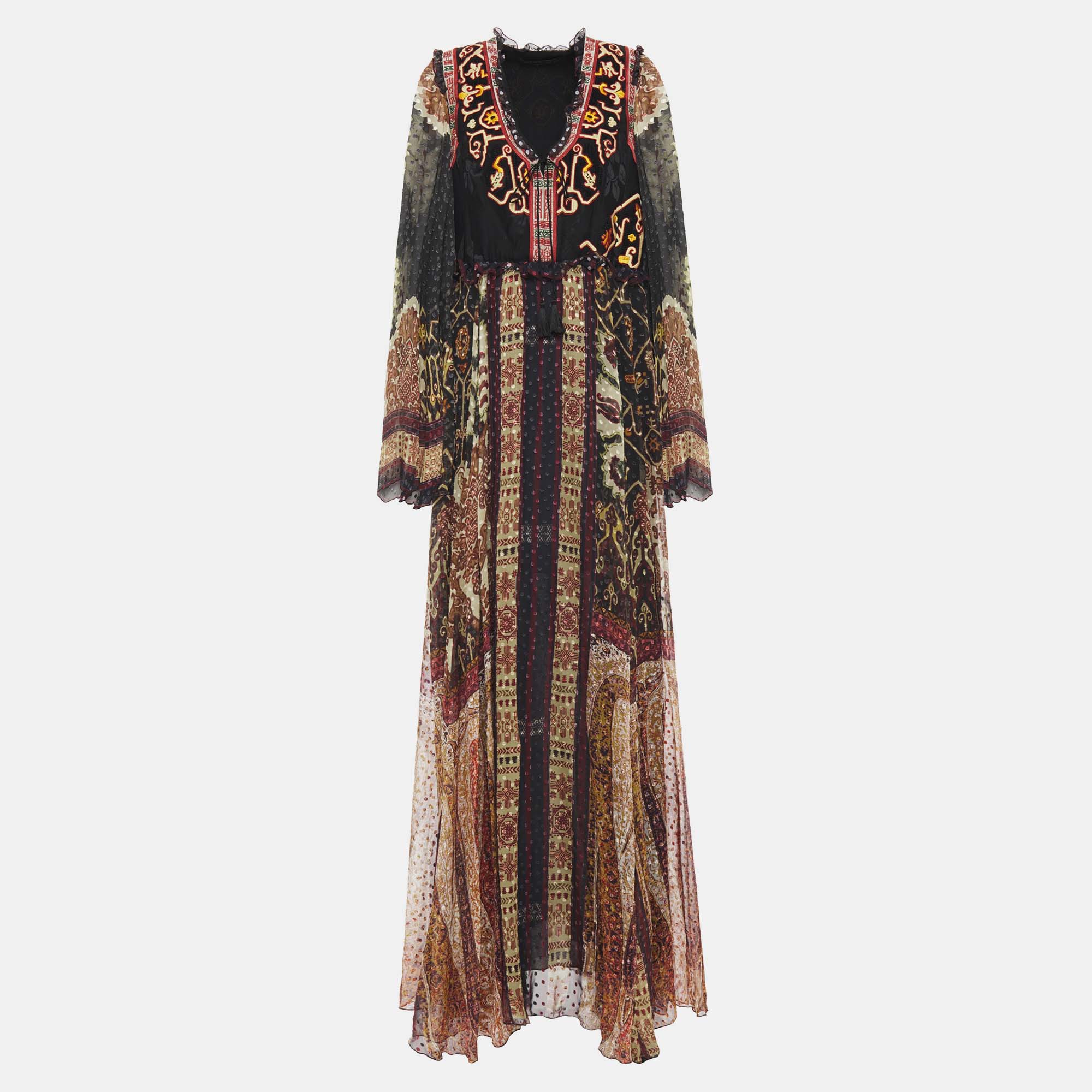 Etro silk maxi dress 44