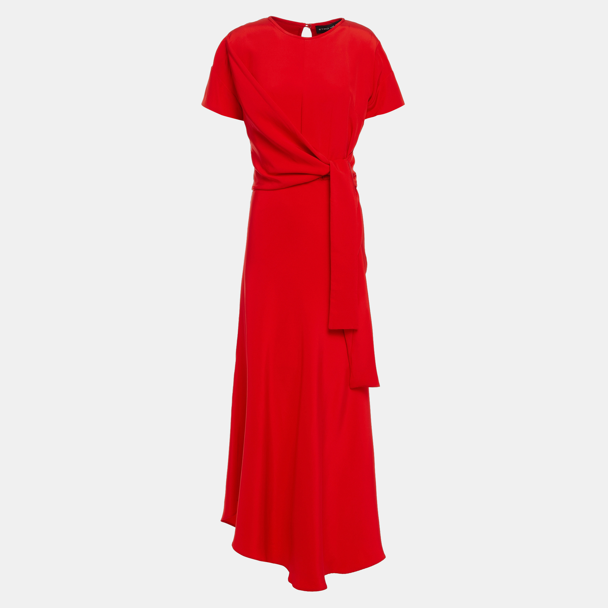 

Etro Silk Midi Dress 44, Red