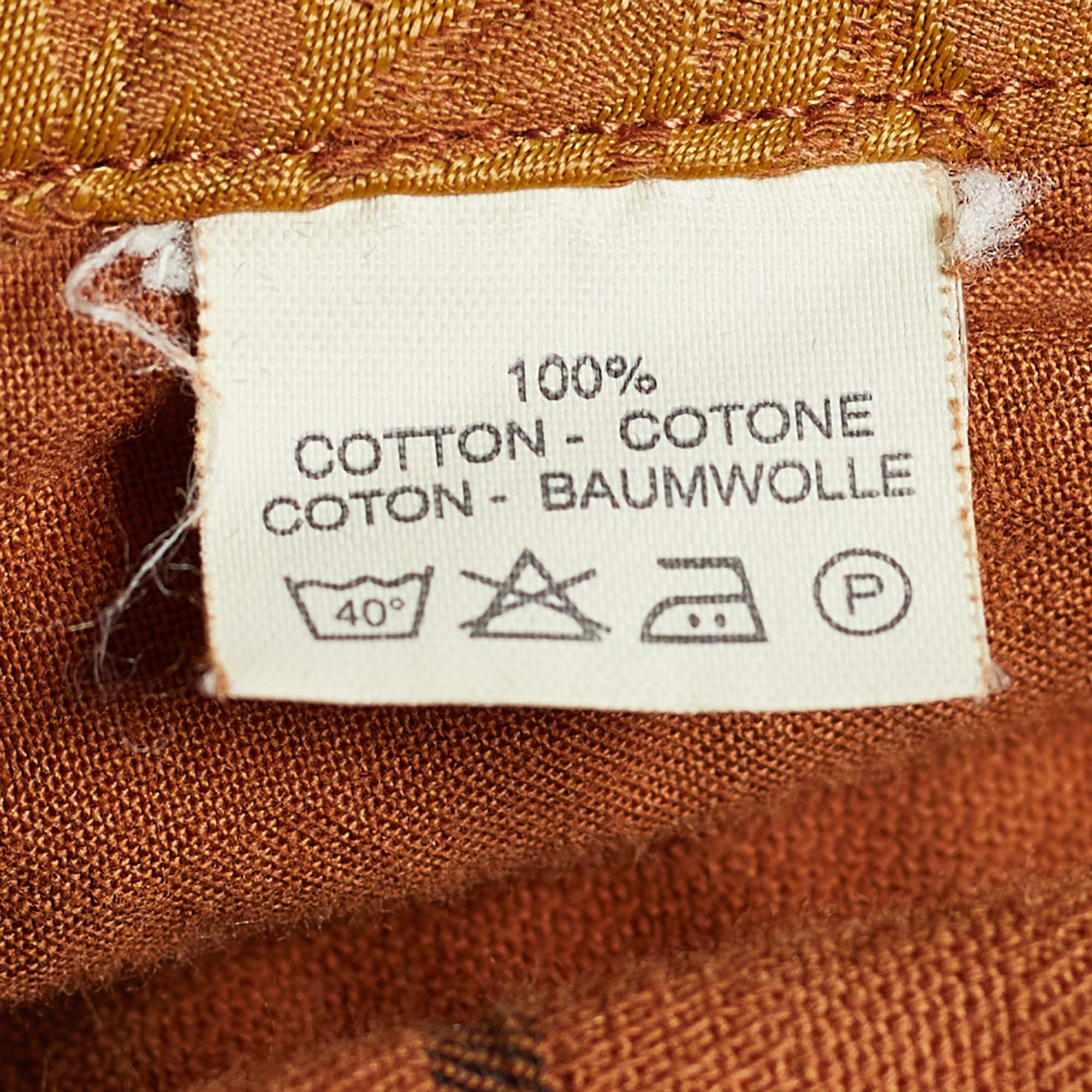 Etro Brown Stripe Paneled Cotton Pants M