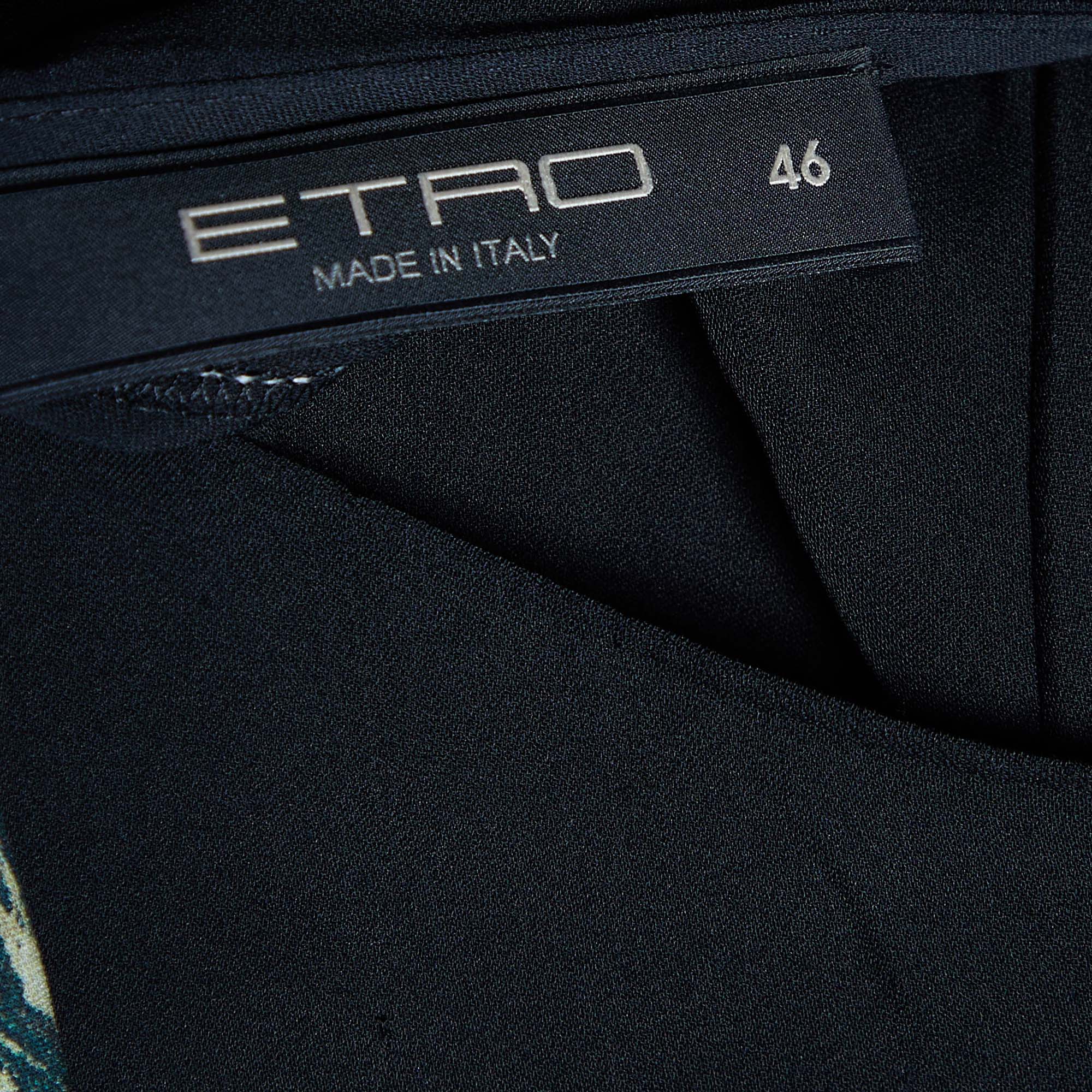 Etro Multicolor Printed Silk Midi Dress L