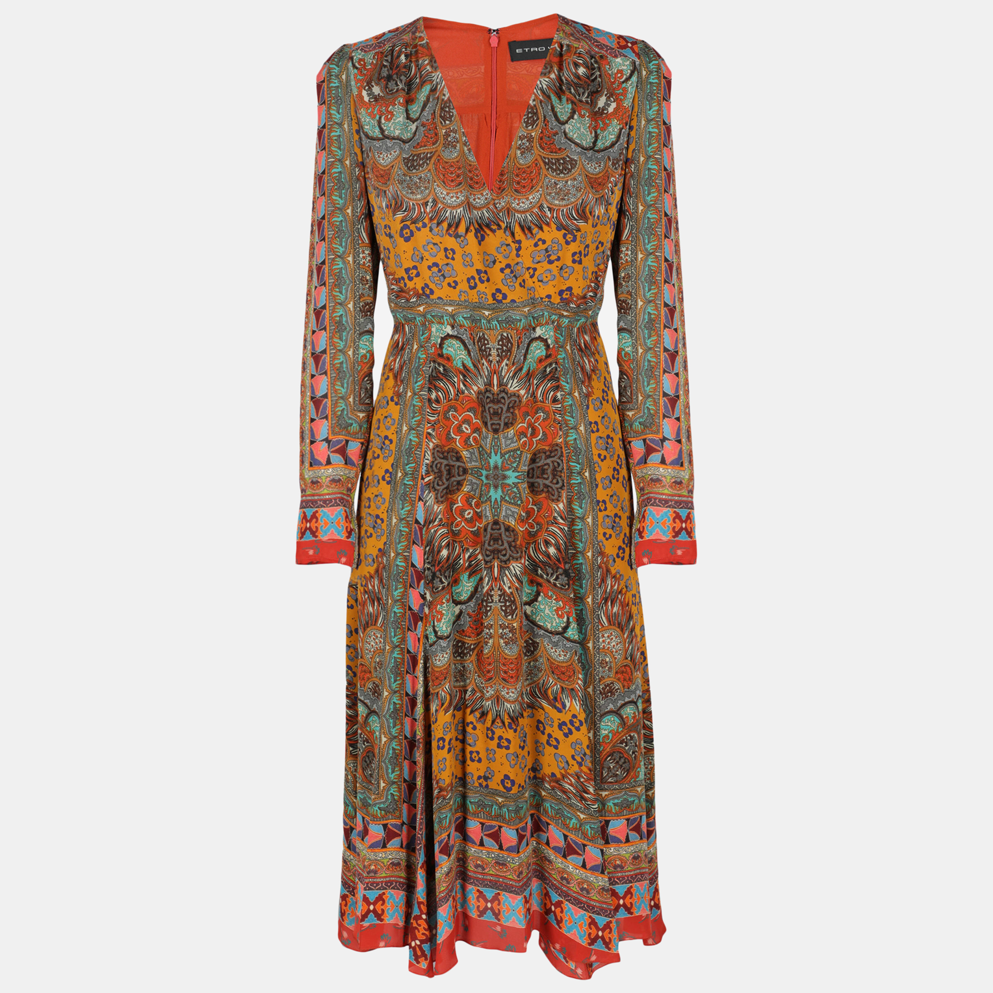Etro  Women's Silk Midi Dress - Multicolor - S