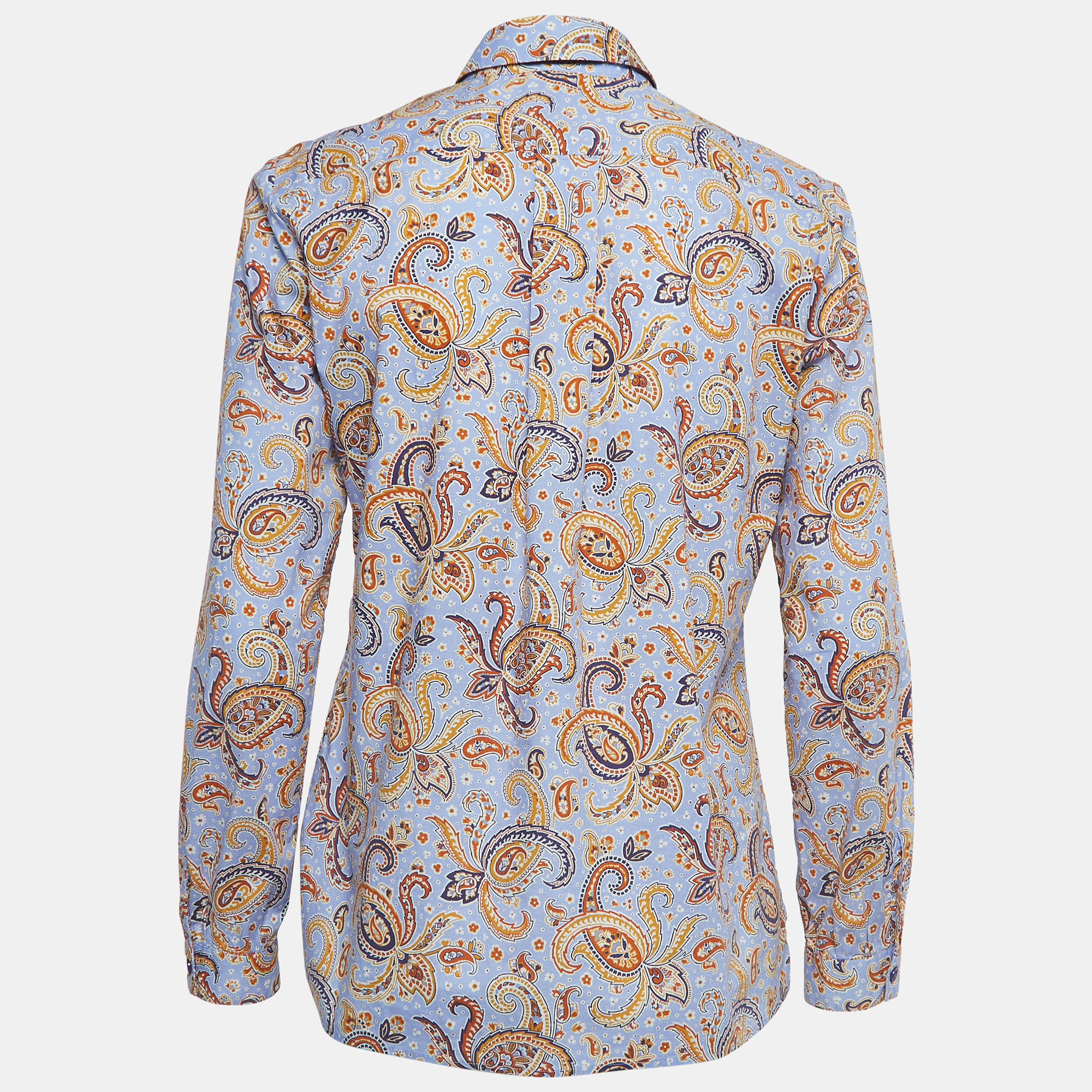 Etro Multicolor Paisley Print Cotton Shirt M