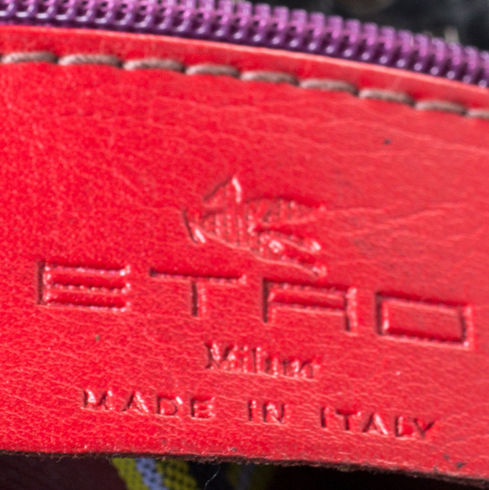 Etro Metallic Purple Patent Leather Shoulder Bag
