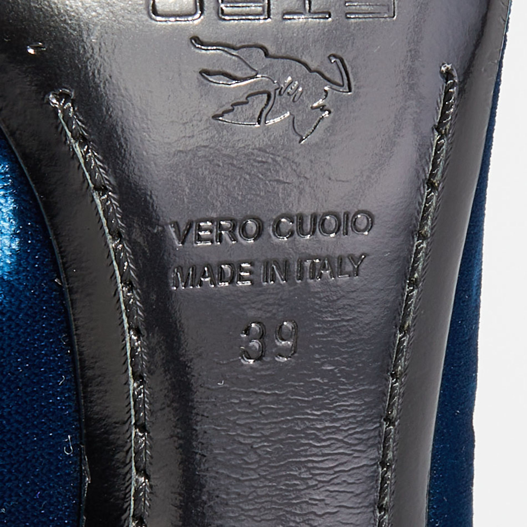 Etro Tri-Color Satin, Leather And Velvet Peep Toe Sandals Size 39