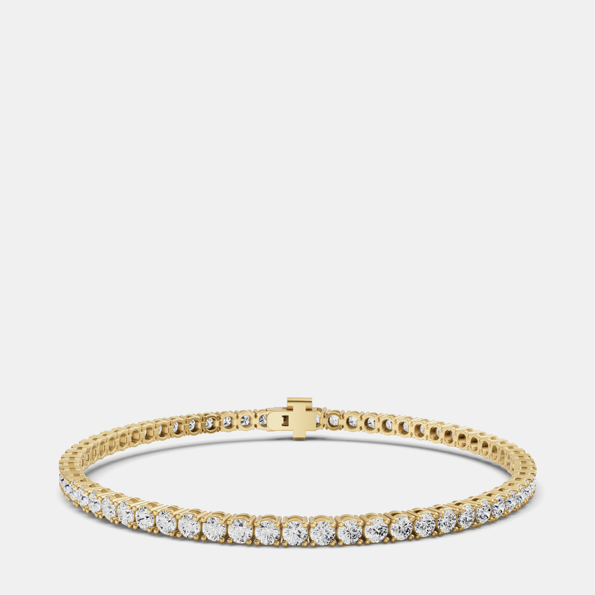 14K Yellow Gold Lab Grown Diamond Light Weight Bracelet 7 Inches (5 Ct)
14K Yellow Gold Lab Grown Diamond Light Weight Bracelet 7 Inches (5 Ct)