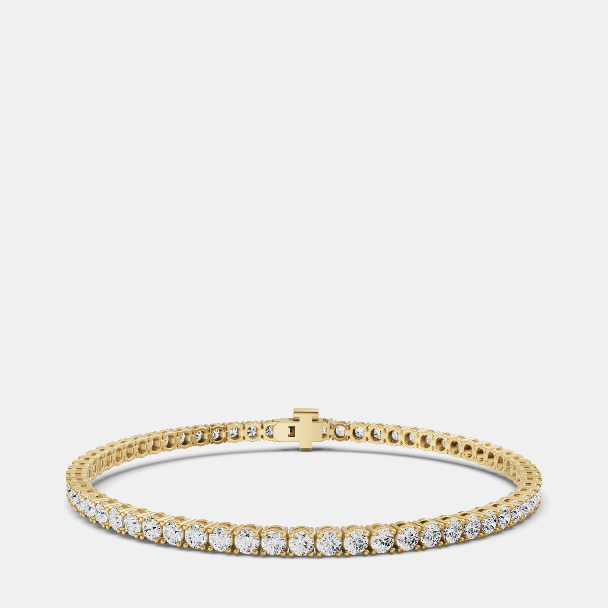 14K Yellow Gold Lab Grown Diamond Lightweight Bracelet 7 Inches (10 Ct)
14K Yellow Gold Lab Grown Diamond Lightweight Bracelet 7 Inches (10 Ct)
