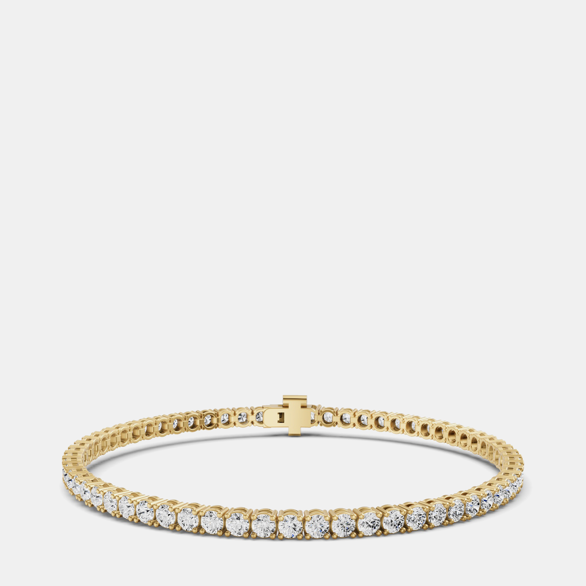 14K Yellow Gold Lab Grown Diamond Lightweight Bracelet 7 Inches (15 Ct)
14K Yellow Gold Lab Grown Diamond Lightweight Bracelet 7 Inches (15 Ct)