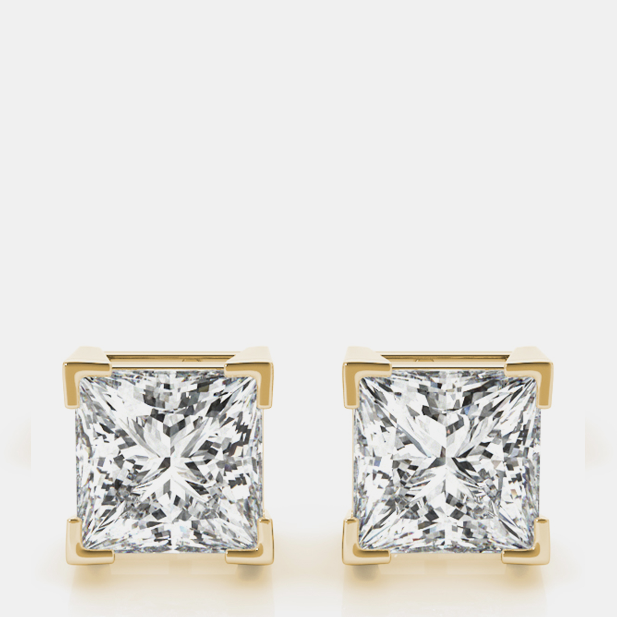 14K Yellow Gold Princess Cut Lab Grown Diamond Earring Studs (3.00 Ct)
14K Yellow Gold Princess Cut Lab Grown Diamond Earring Studs (3.00 Ct)