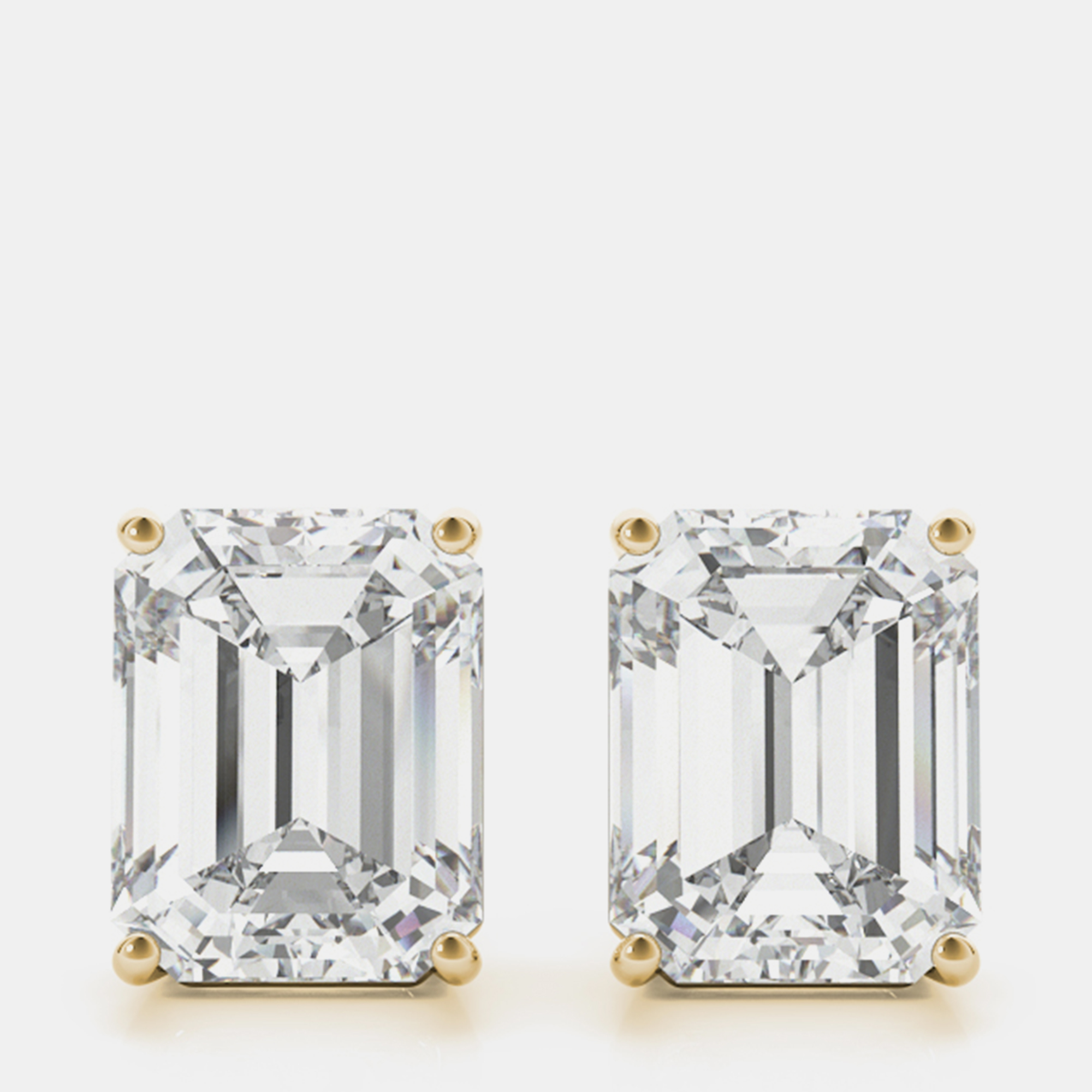 14K Yellow Gold Emerald Shaped Lab Grown Diamond Earring Studs (3.00 Ct)
14K Yellow Gold Emerald Shaped Lab Grown Diamond Earring Studs (3.00 Ct)