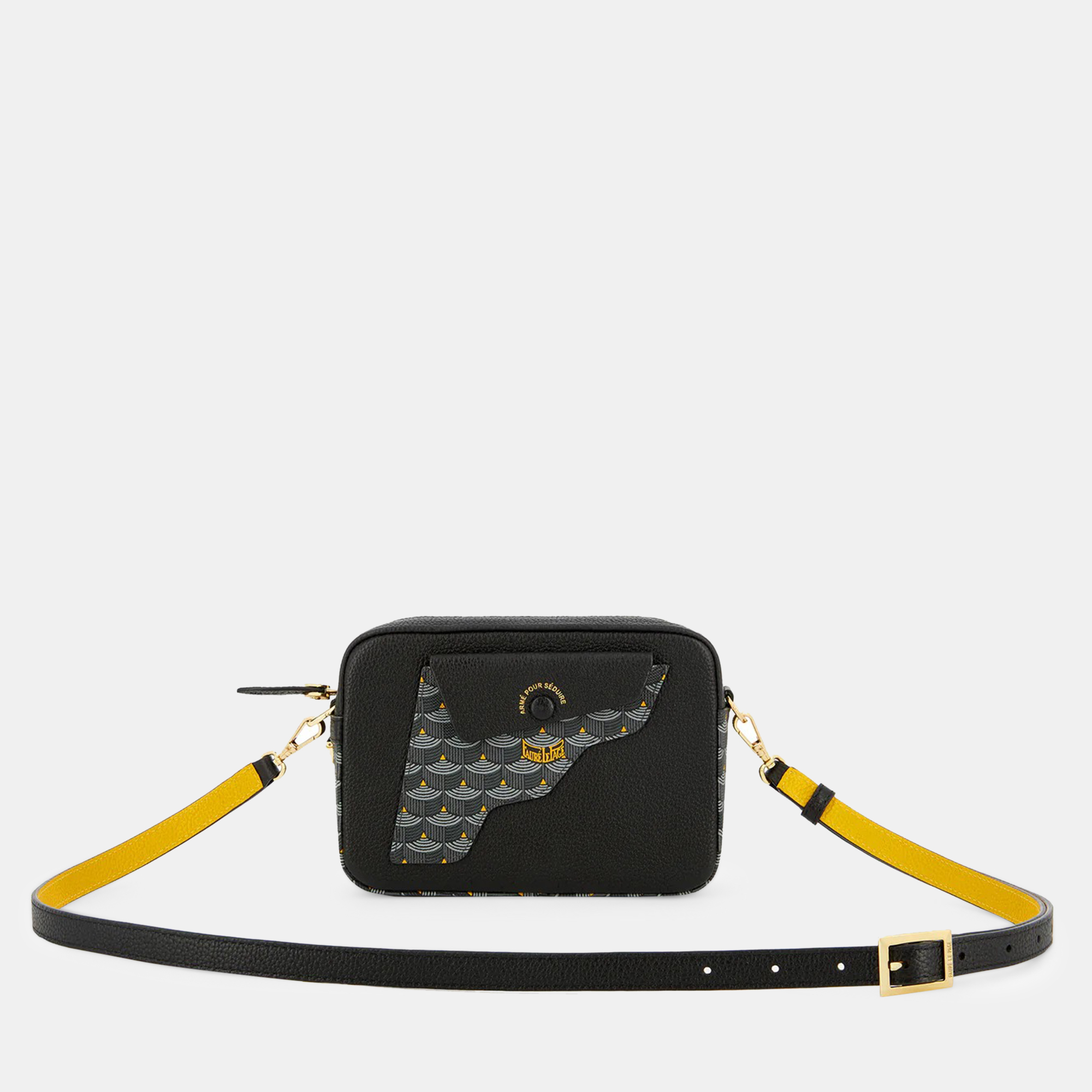 Faure Le Page Black Leather Cross Body