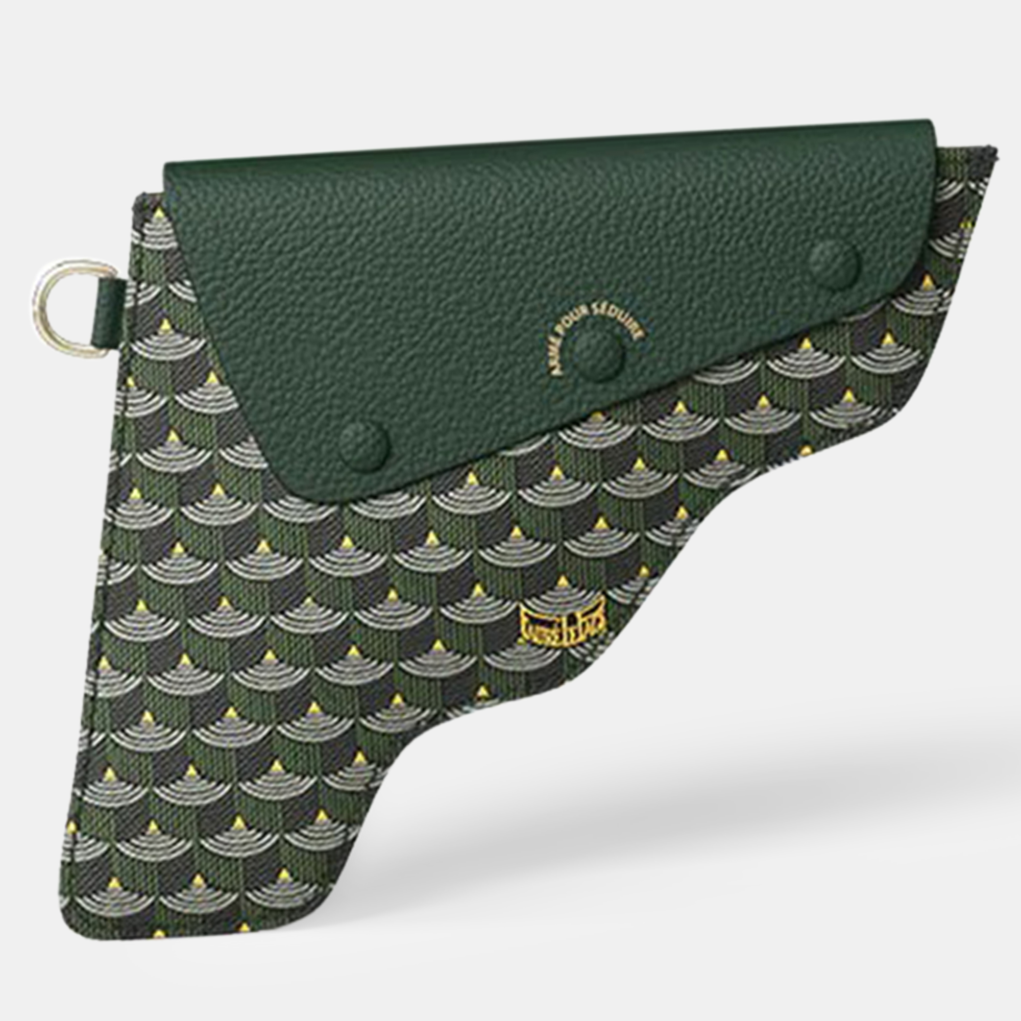 Faure Le Page Green Leather Pochete