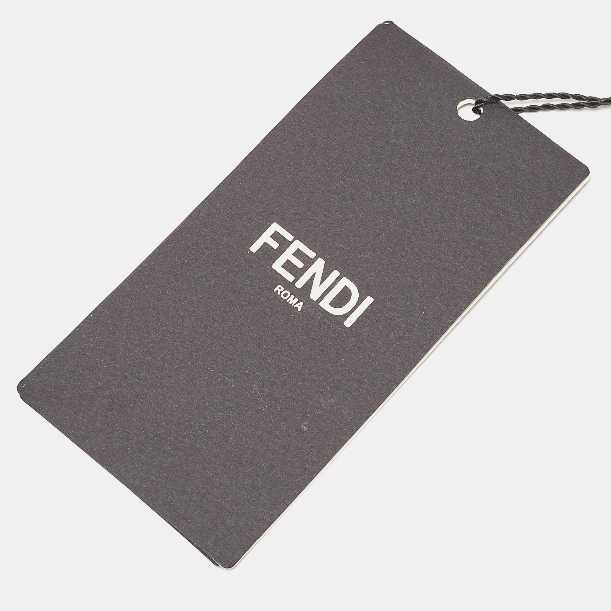 Fendi Brown/Light Pink Fabric And Leather FF Strap You Shoulder Bag Strap