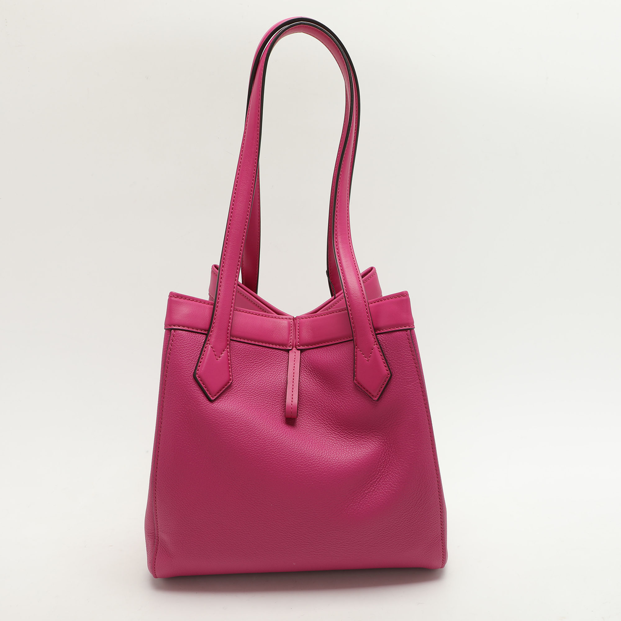 Fendi Fuchsia Leather Medium Origami Tote