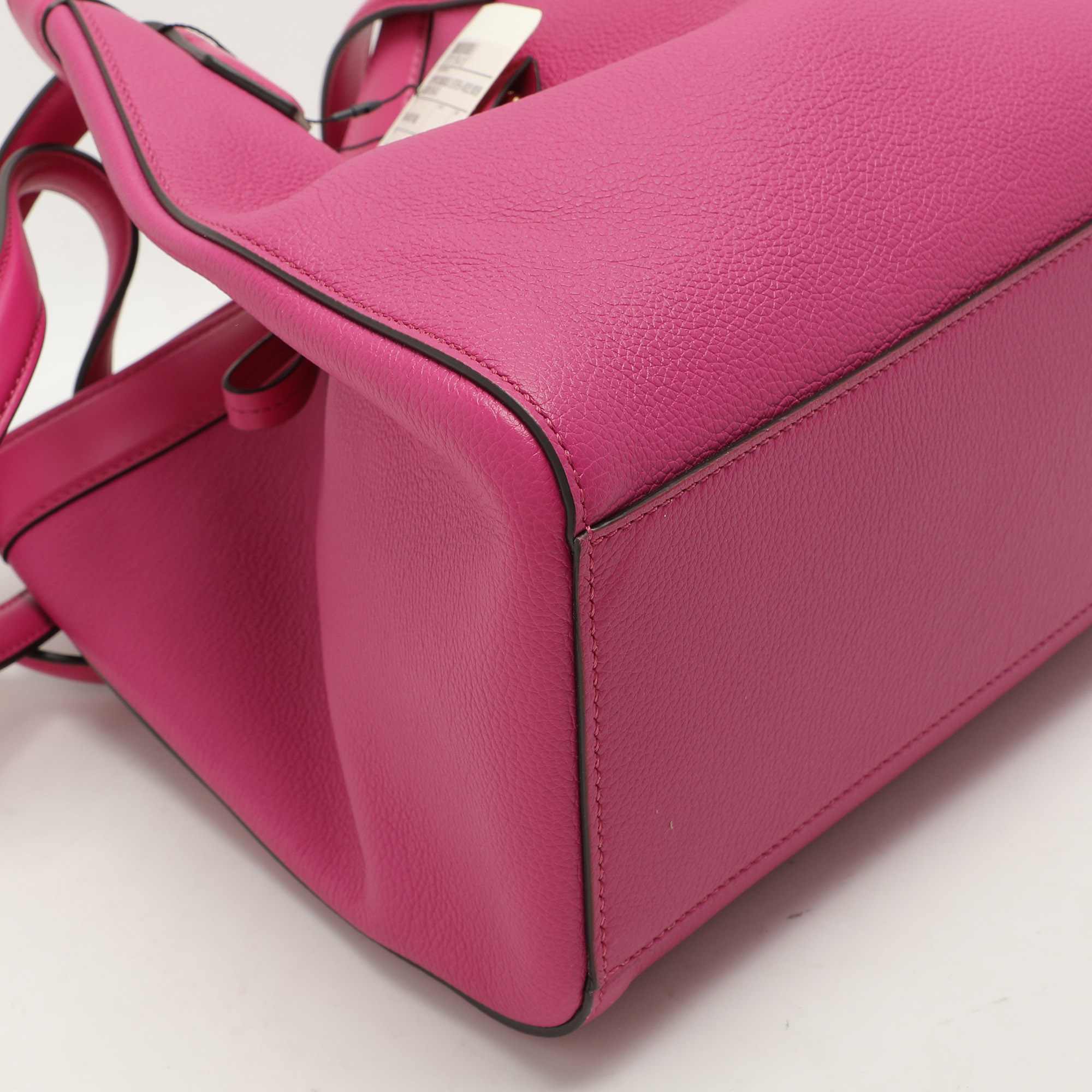 Fendi Fuchsia Leather Medium Origami Tote