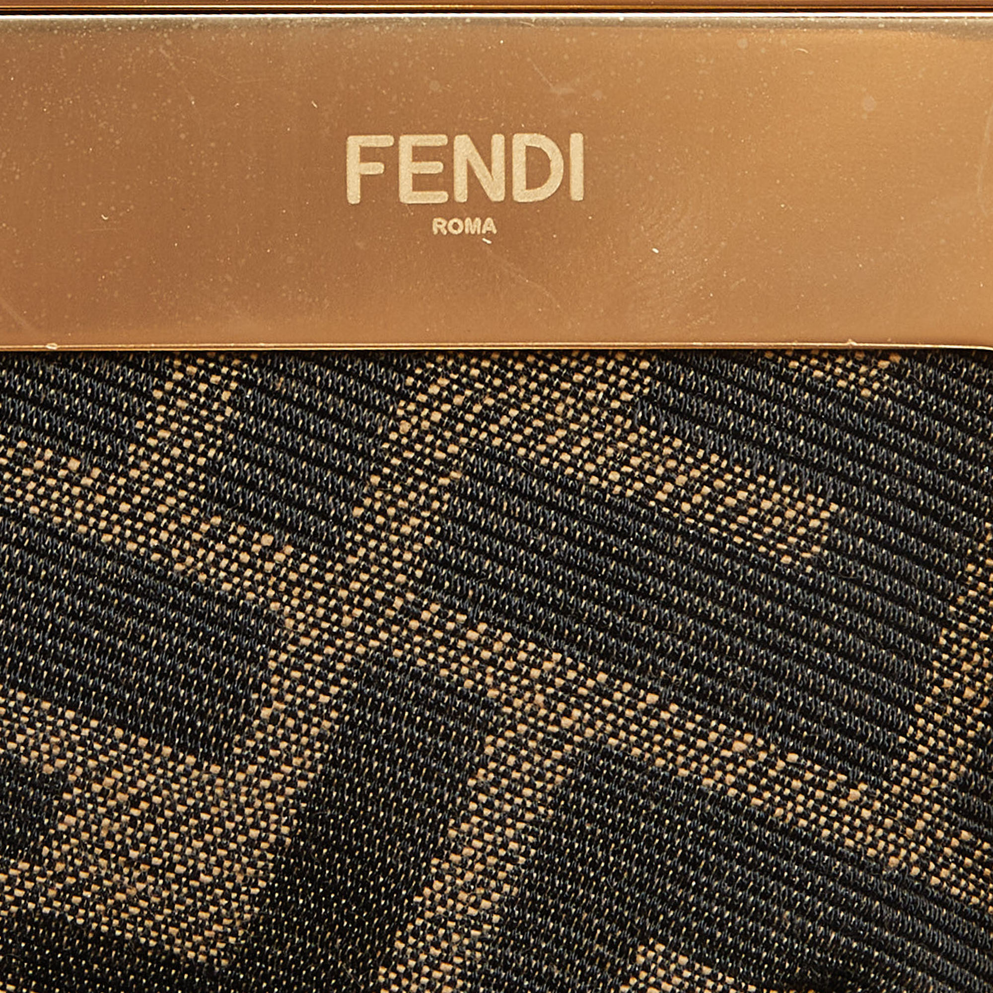Fendi Beige Leather And Python Small First Shoulder Bag