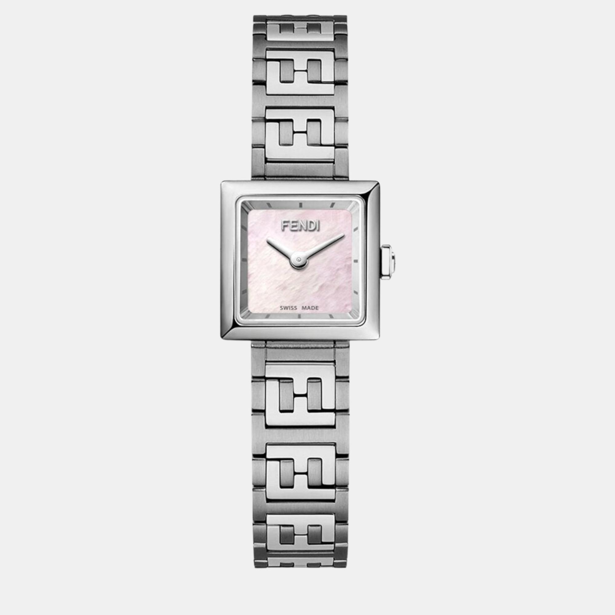 Fendi Silver Steel Watch